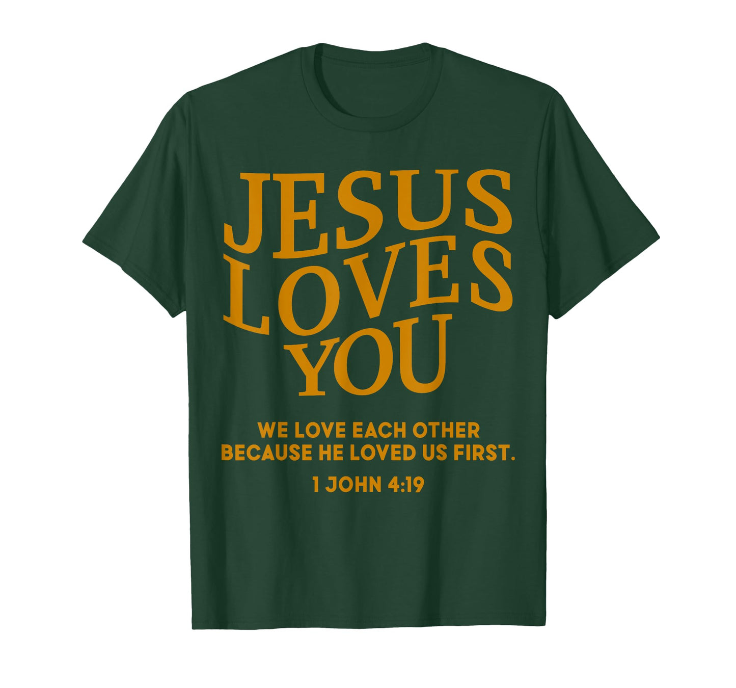 Toddler Jesus Loves You White Christian God Son Sister Girl T-Shirt