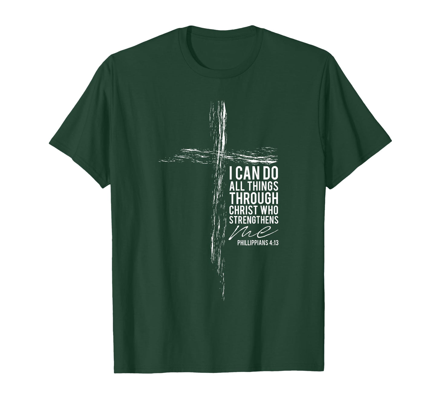 Philippians 4:13 Christian Cross Gifts Men Women Him Her T-Shirt