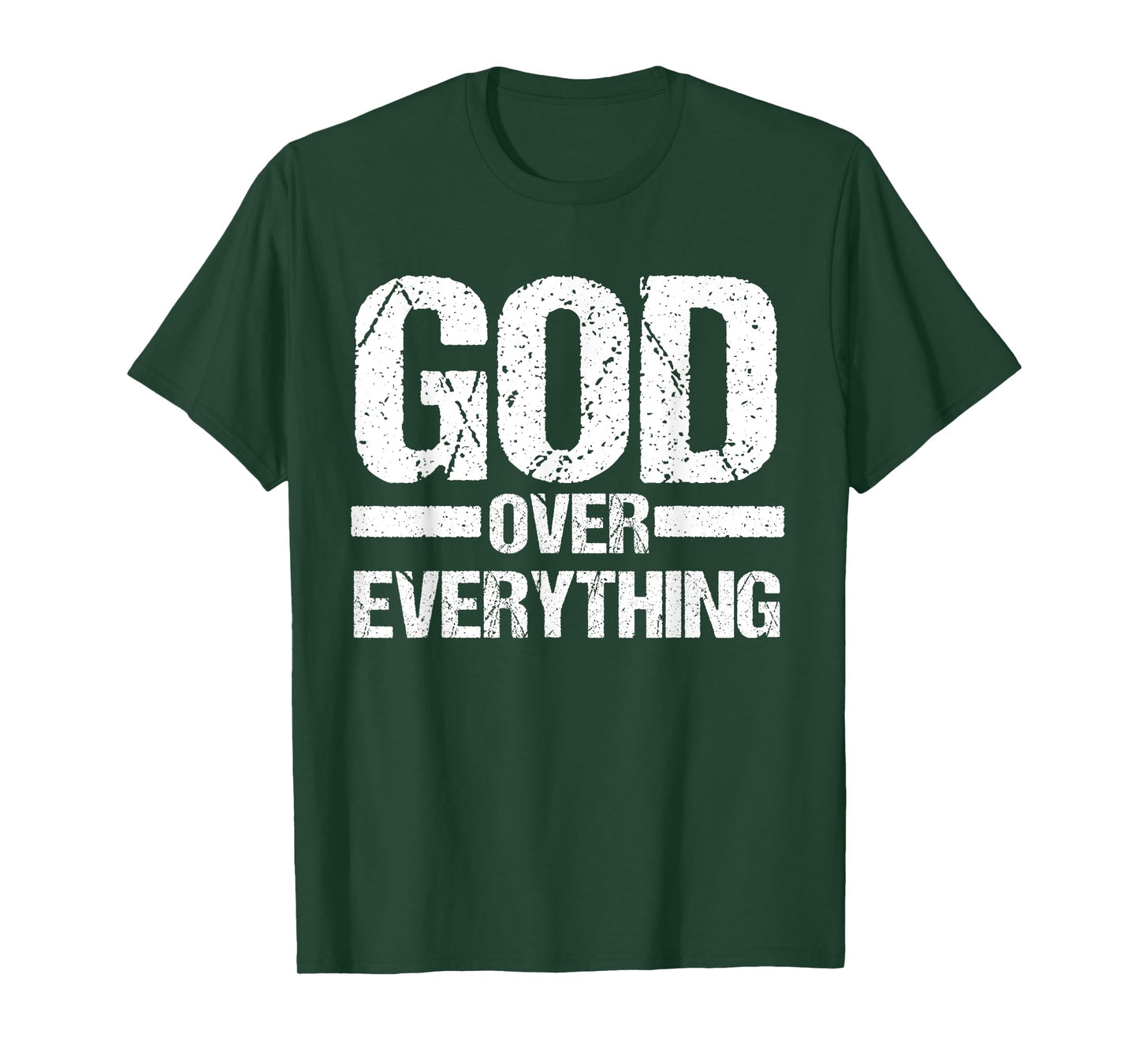 God Over Everything Jesus Christian Faith Church Pastor Gift T-Shirt