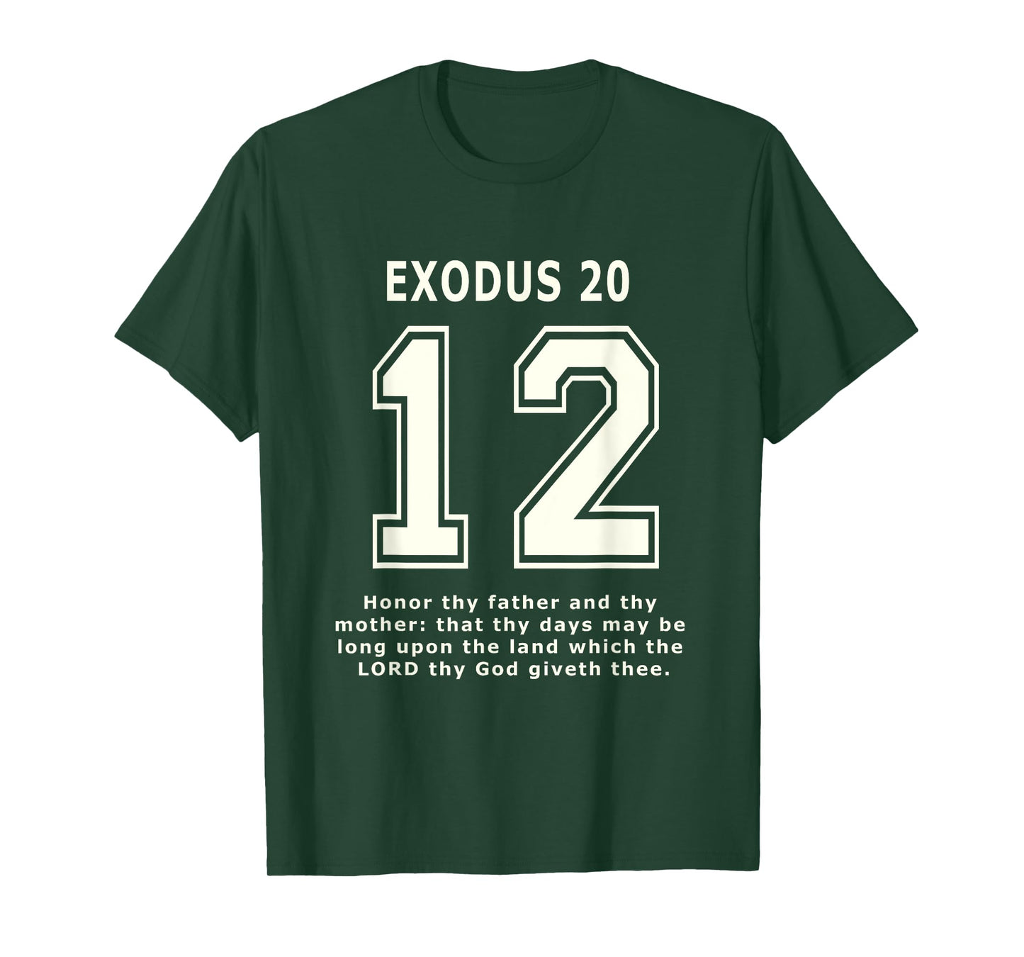 Exodus 12 Team Sports Bible Verse Christian Jersey T-Shirt