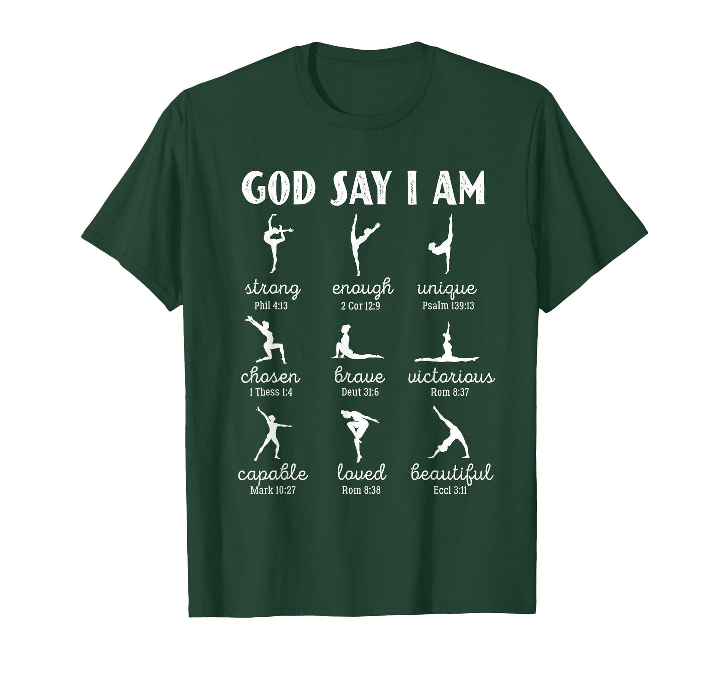 God Says I Am Bible Verse Religious Ballet Dancer T-Shirt