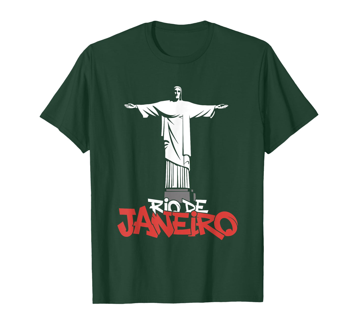 Christ The Redeemer Rio De Janeiro - Vintage Brazil Souvenir T-Shirt