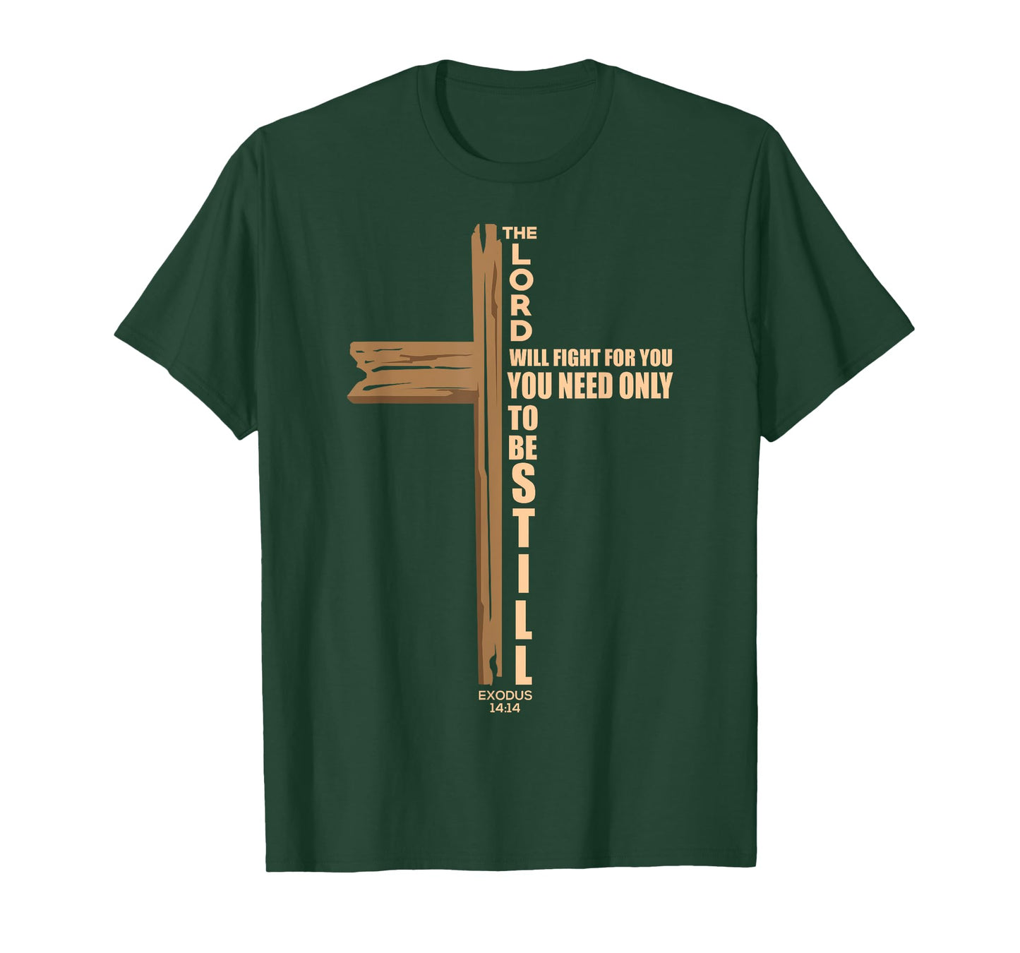 The Lord Will Fight For You Christian Cross Jesus Religious T-Shirt