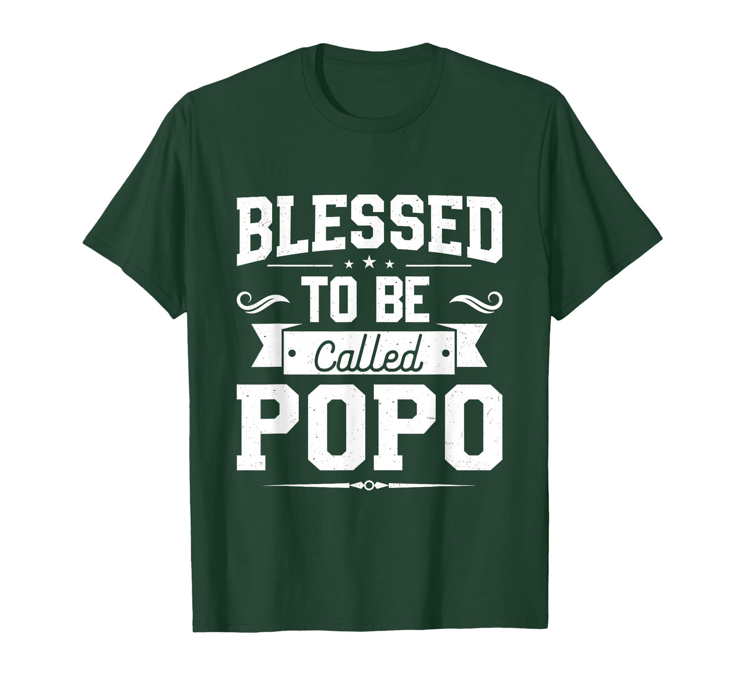 Blessed To Be Called Popo Gifts For Father's Day Popo Men T-Shirt