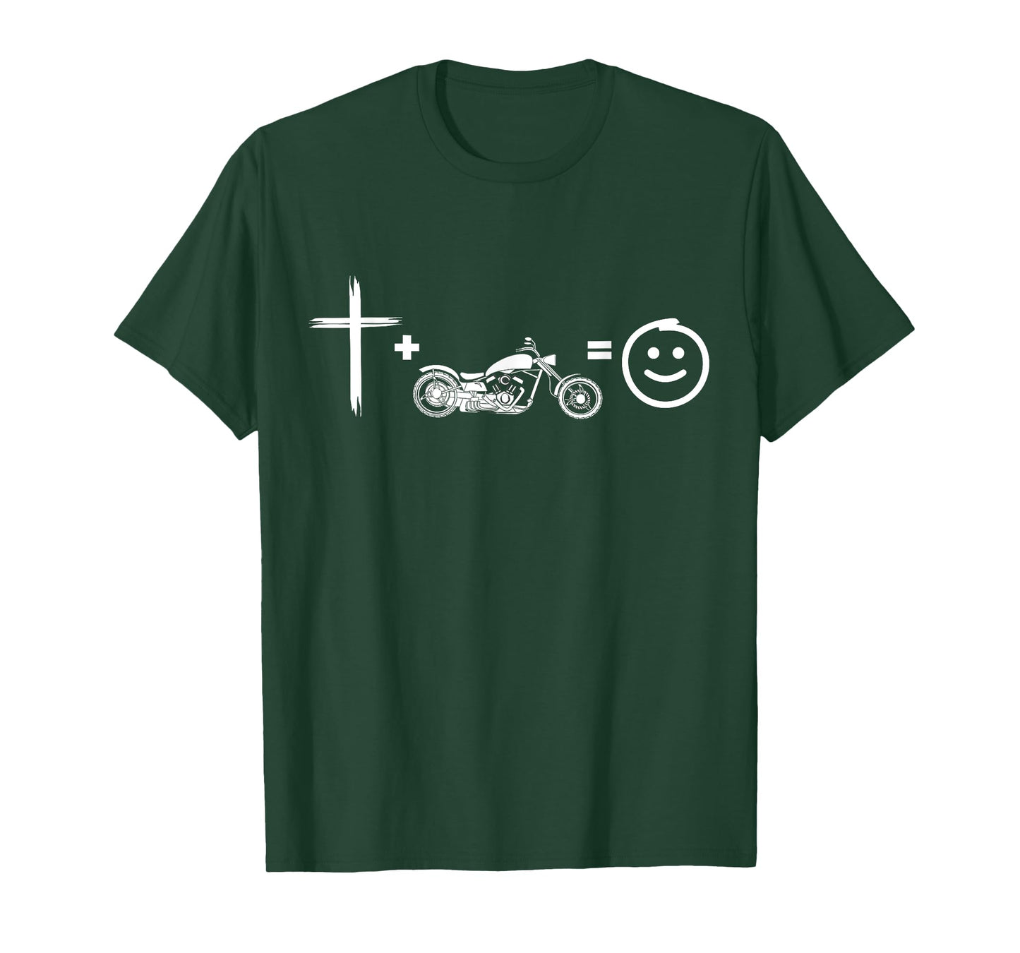 Jesus and motorcycles makes me happy, funny christian biker T-Shirt