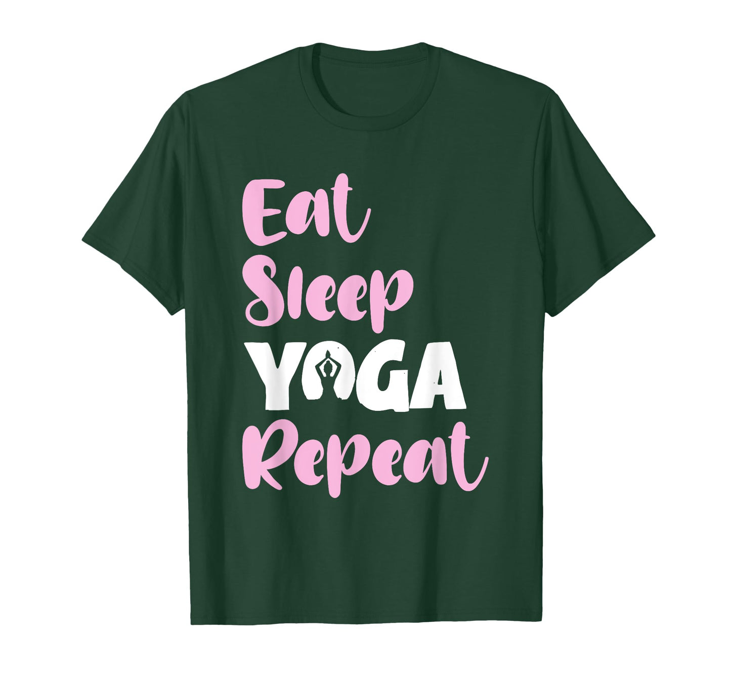 Eat Sleep Yoga Repeat Meditate Funny Meditation Quote T-Shirt