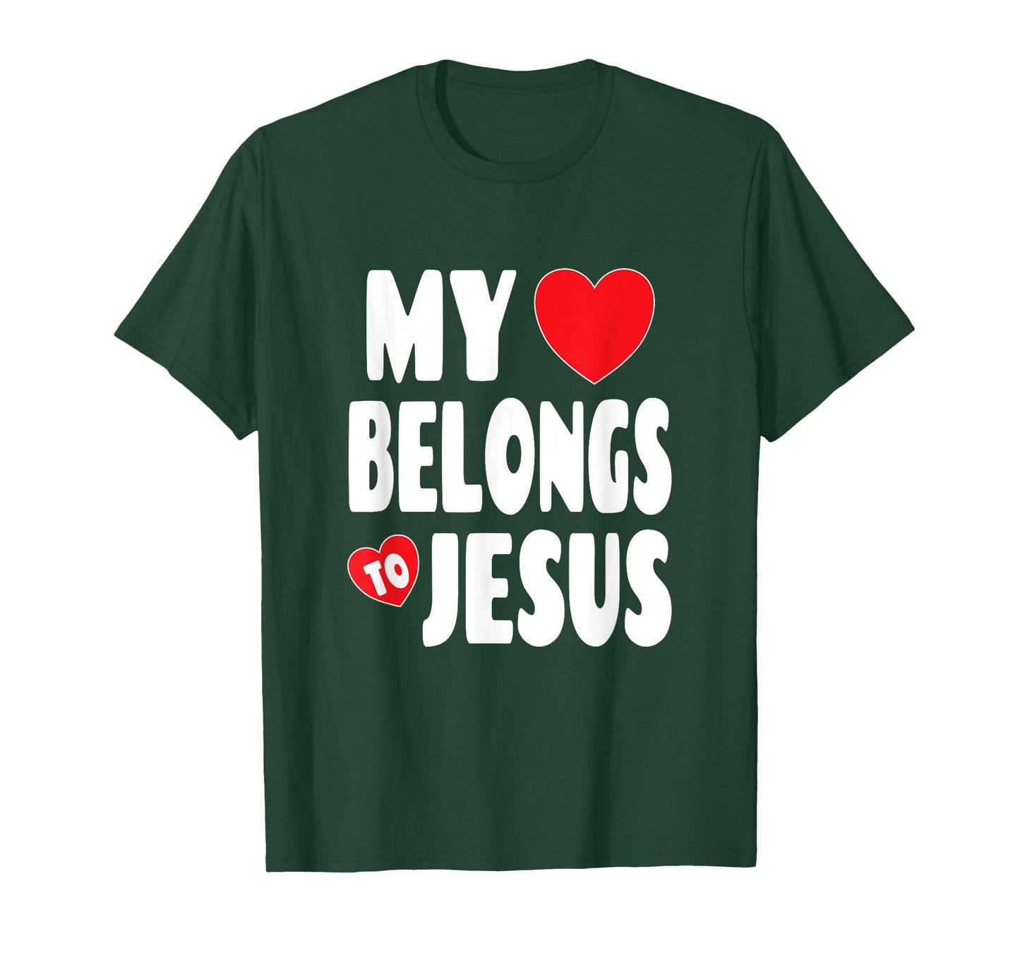 Christian Valentine Graphic Art - My Heart Belongs To Jesus T-Shirt