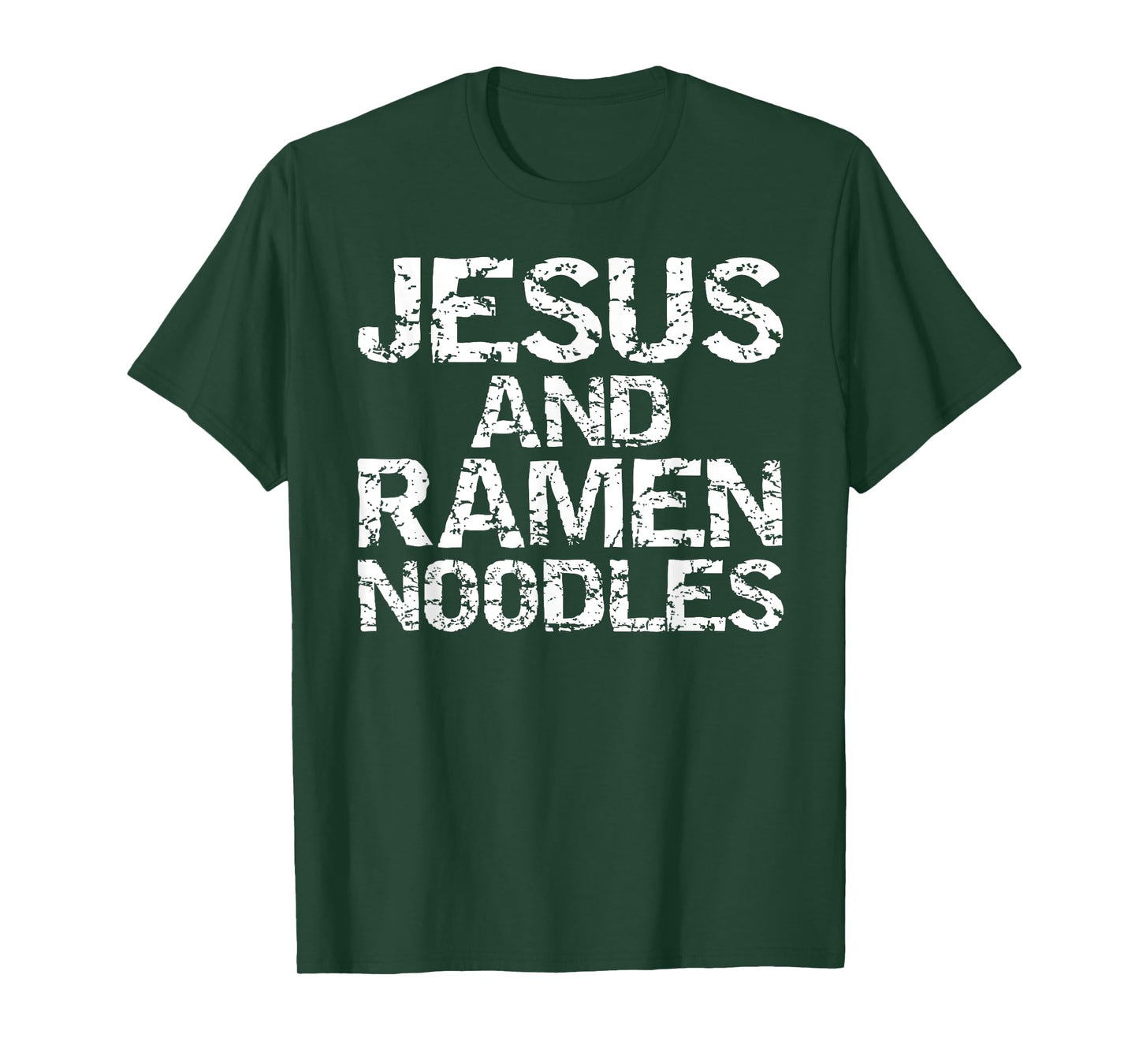 Jesus and Ramen Noodles Shirt for Men Funny Christian Tshirt T-Shirt