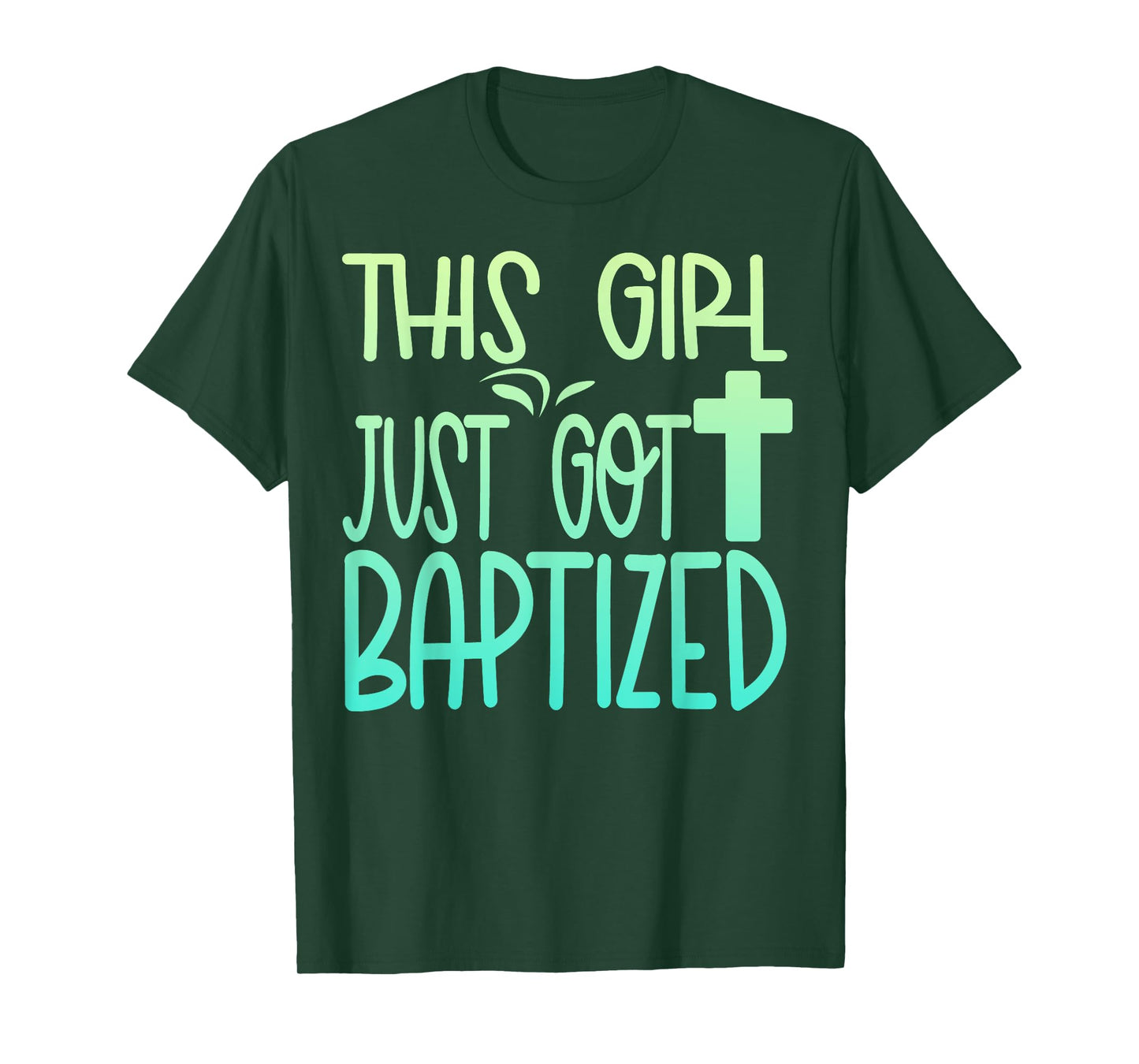 Baptism Kids Girl Cute Baptized Christian 2025 I Decided T-Shirt