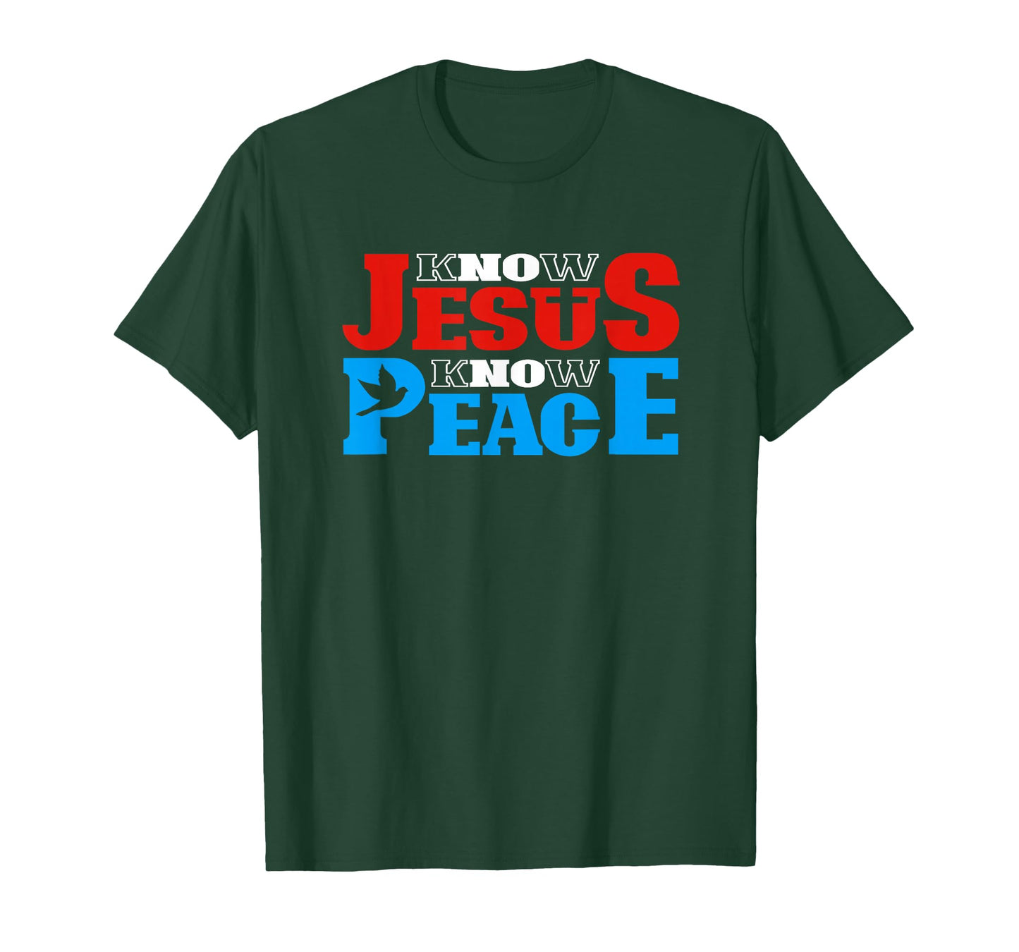 Know Jesus Know Peace Religion God Church Christian T-Shirt