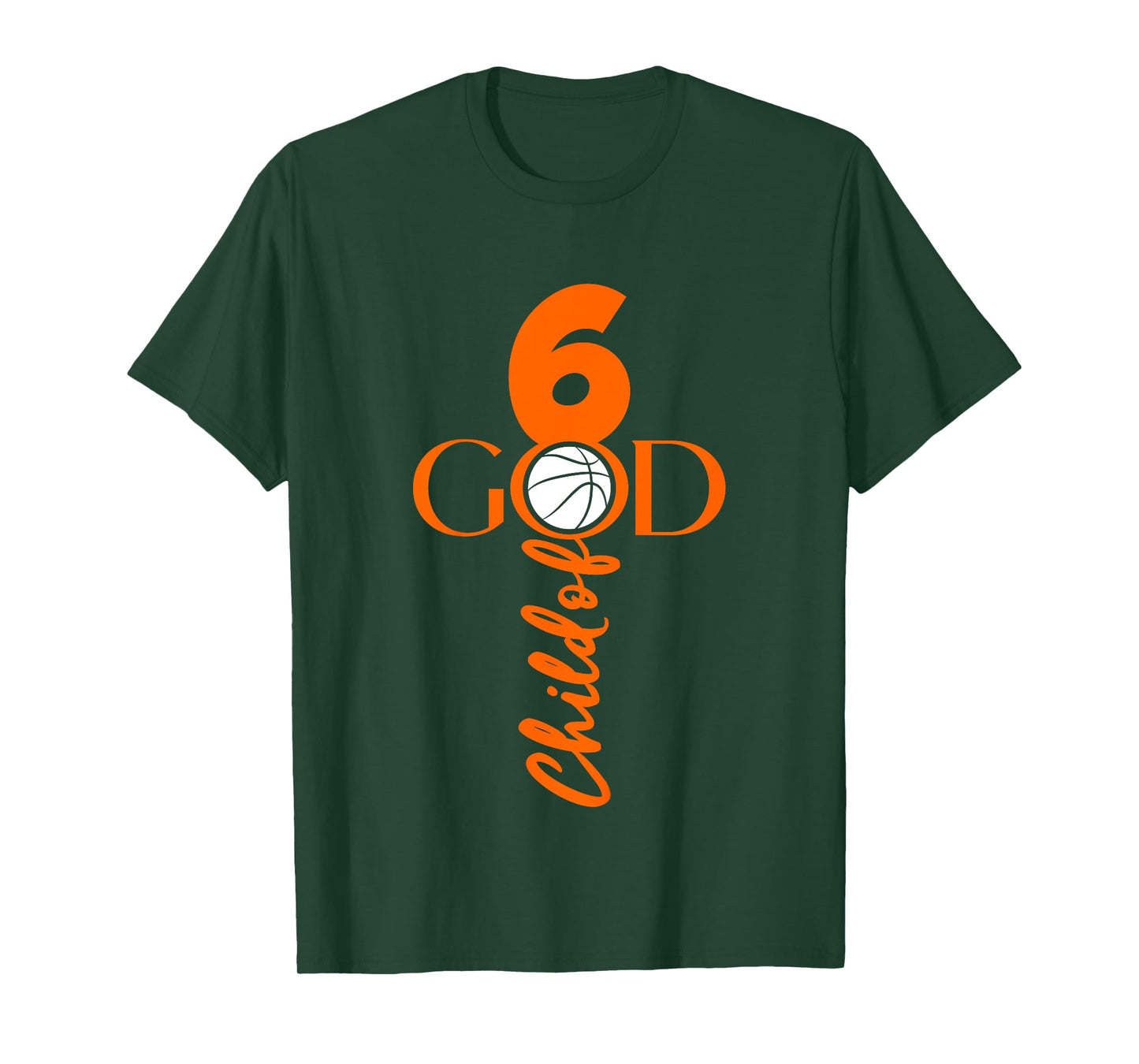 JESUS 6 YEARS CHILD OF GOD BASKETBALL 6TH BIRTHDAY T-Shirt