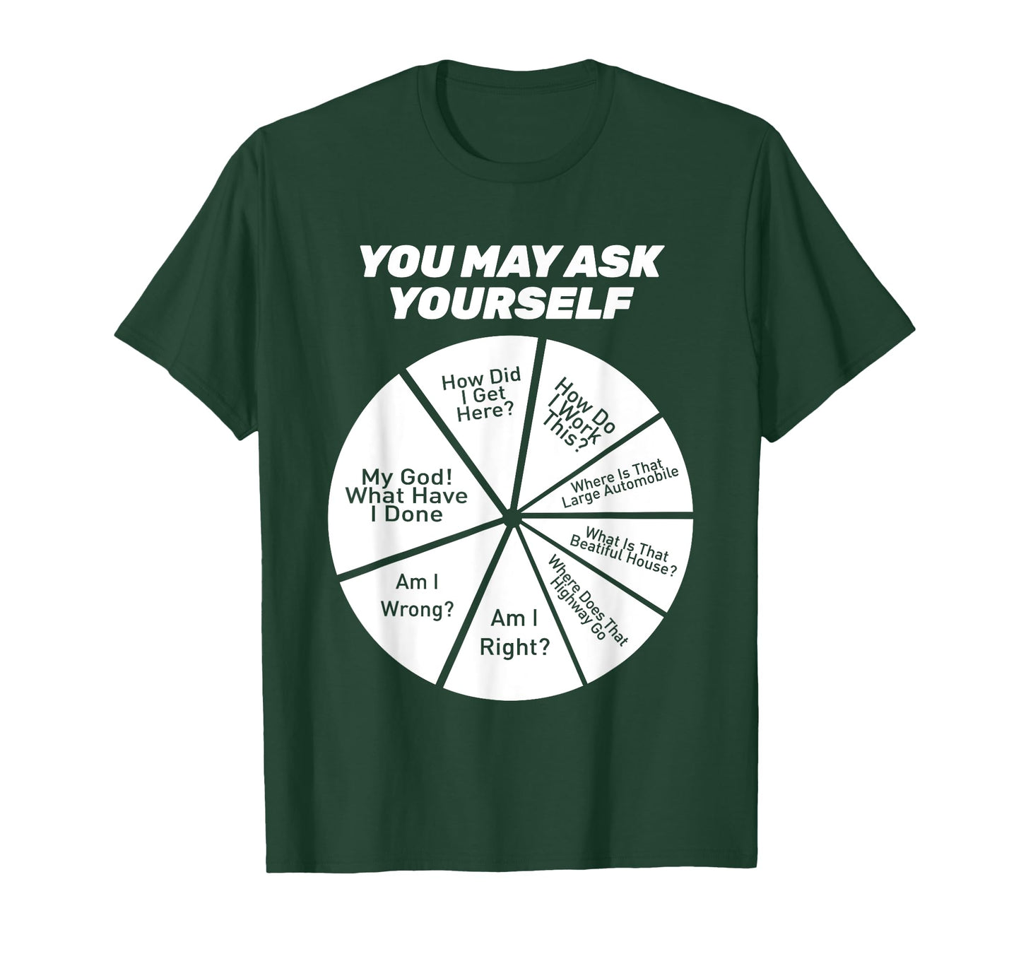 You May Ask Yourself How Did I Get Hear How Do I Work This T-Shirt