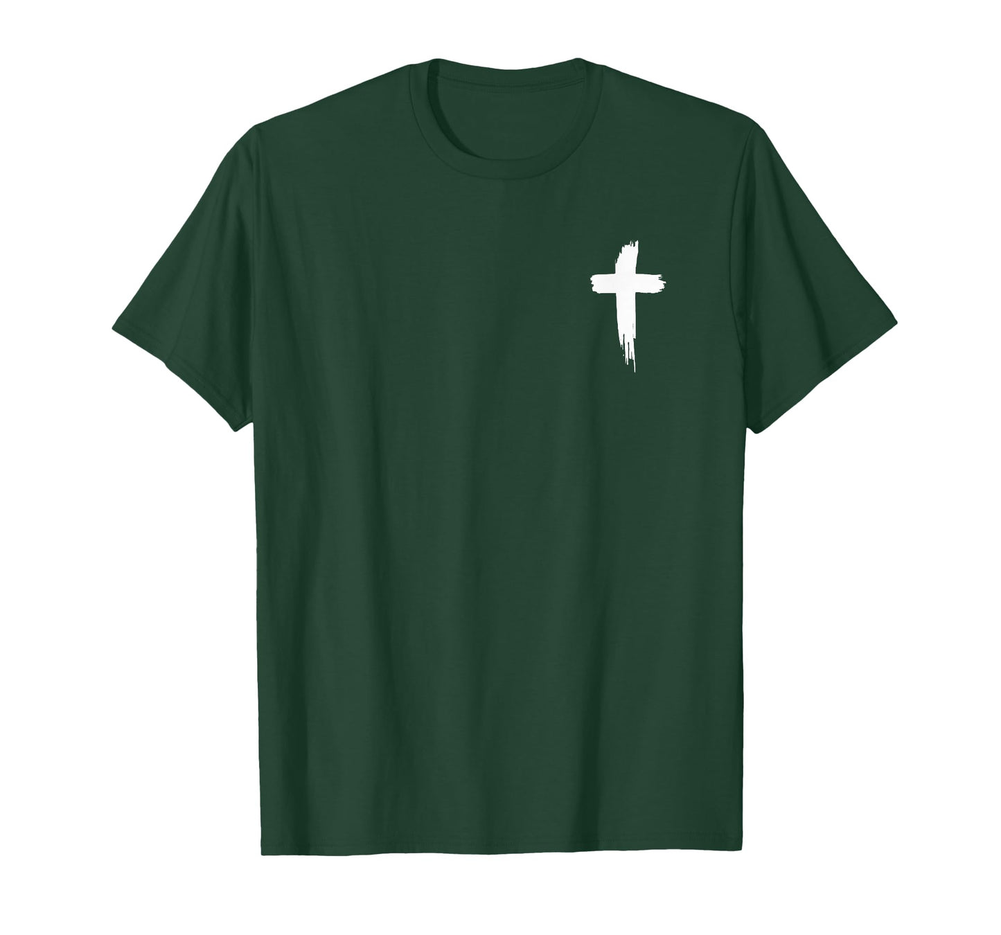 Faith Over Fear Bible Verse Christian Front and Back Print T-Shirt