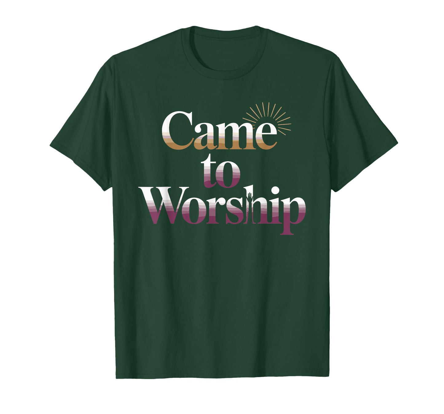 Came to Worship Faith Based Christian Graphic T-Shirt