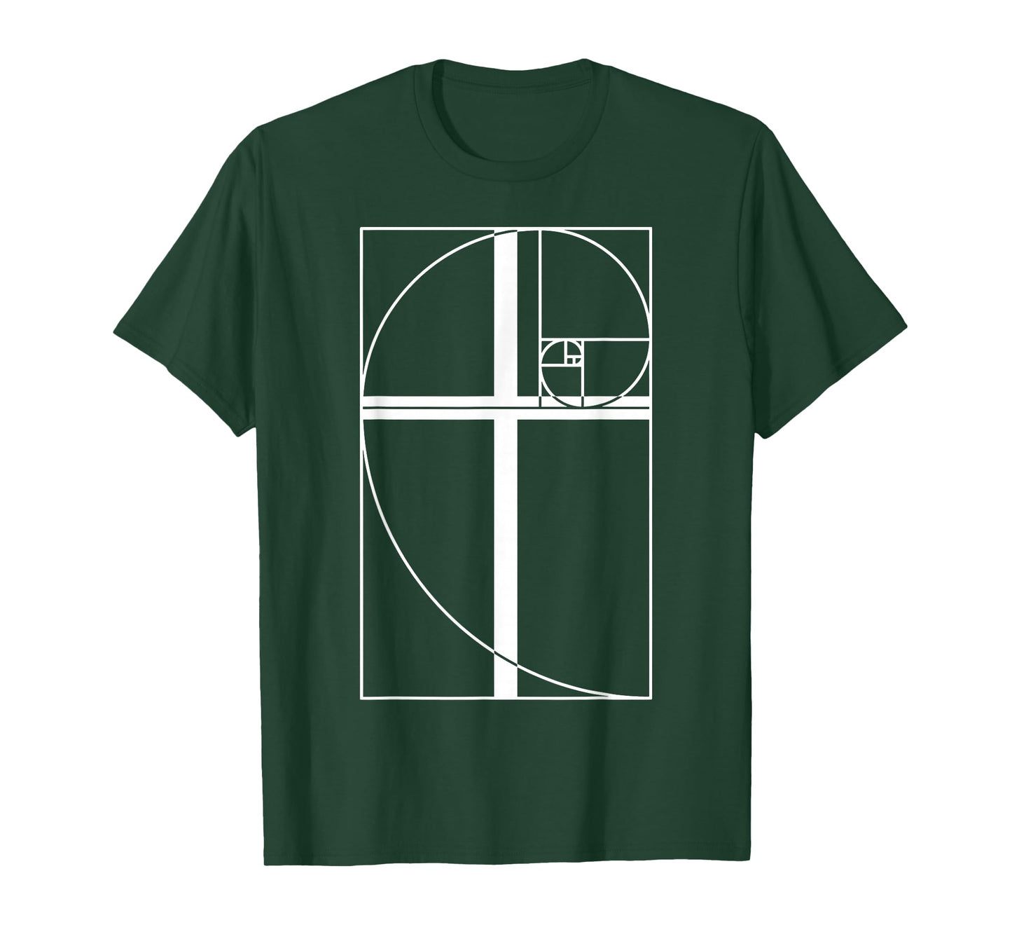 Golden Ratio Cross Christian Fibonacci Sequence Math Teacher T-Shirt
