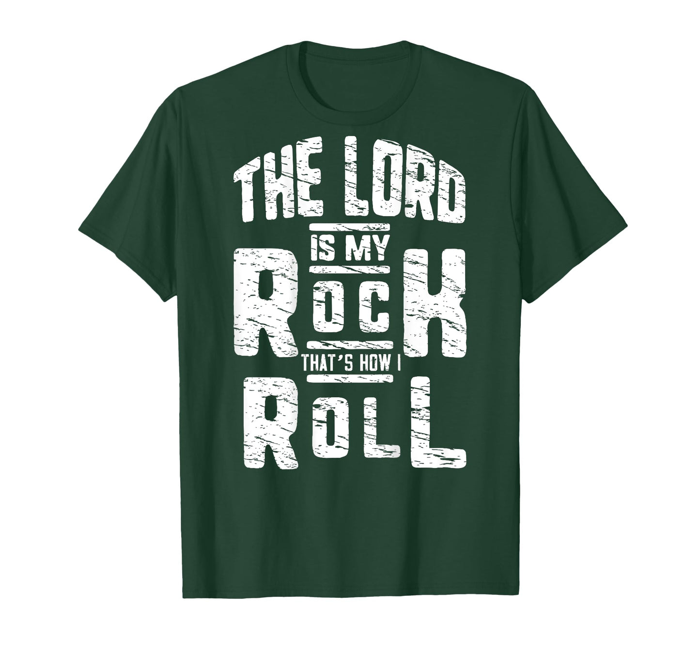 Jesus Cross The Lord Is My Rock America Heart ART ON BACK T-Shirt