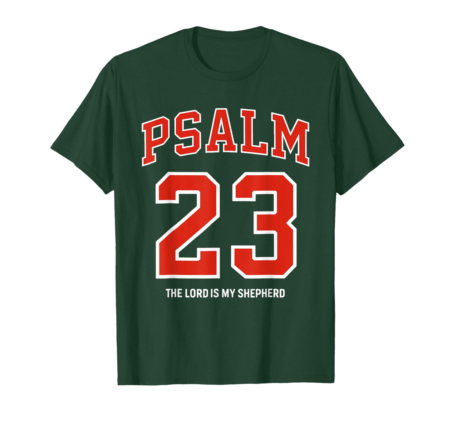 Psalm 23 The Lord is My Shepherd Christian Football Season T-Shirt