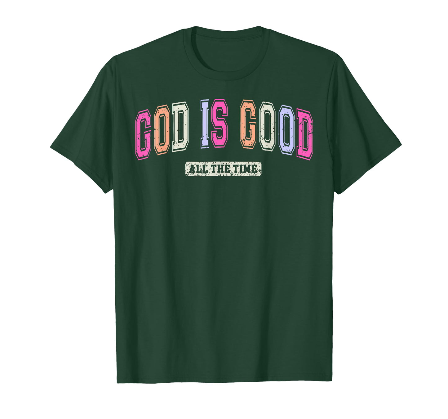 Vintage Retro Christian God Is Good All The Time Jesus T-Shirt