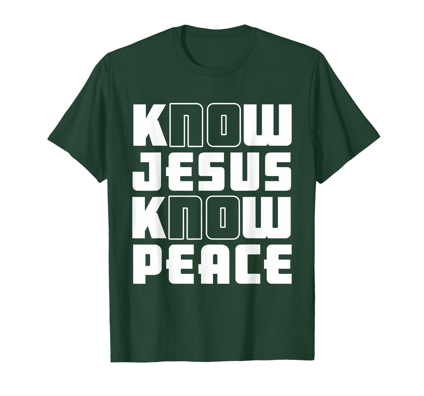 Know Jesus Know Peace | God Church Religion Christian T-Shirt