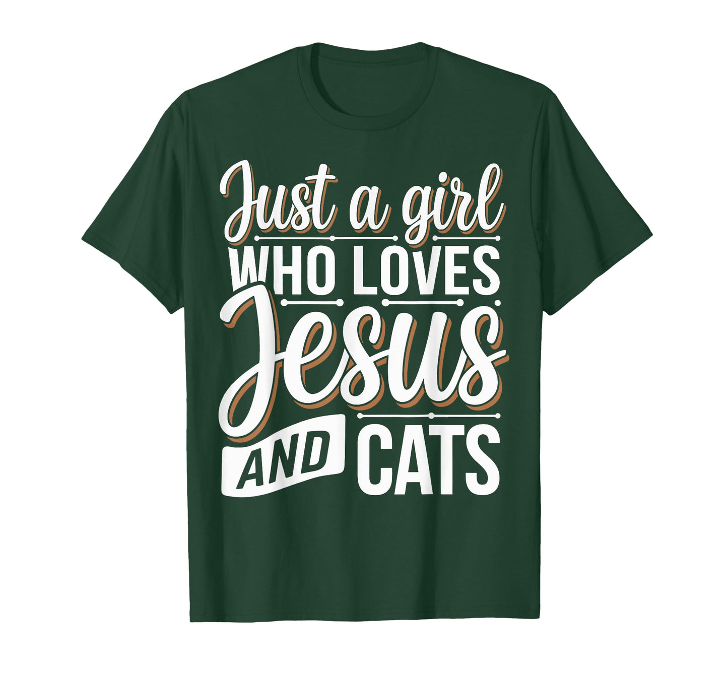 Just A Girl Who Loves Jesus And Cats T-Shirt