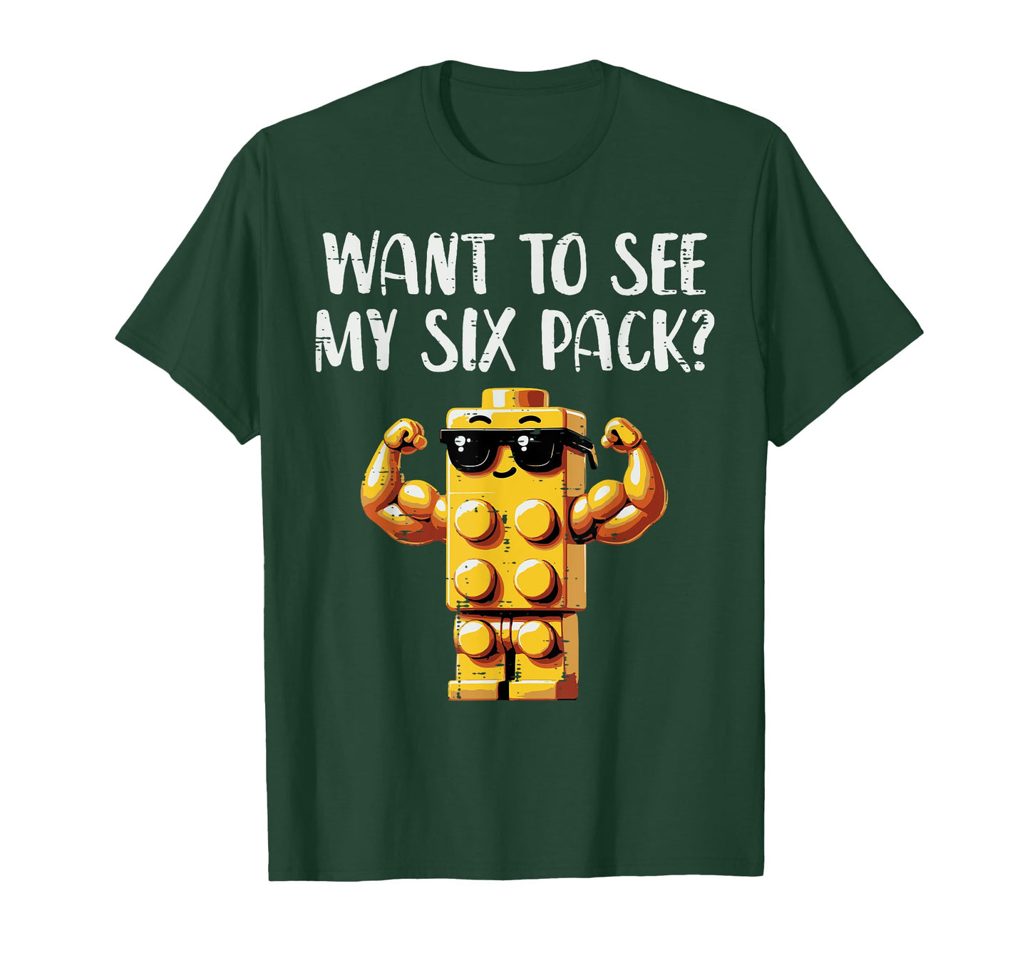 Bricks Want To See My 6 Pack Funny Saying Men Boys Kids T-Shirt