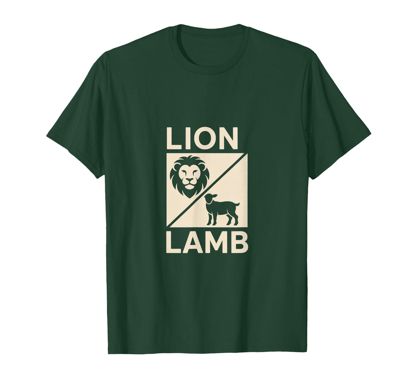 Christian Lion Lamb Symbol Faith Jesus Savior King T-Shirt