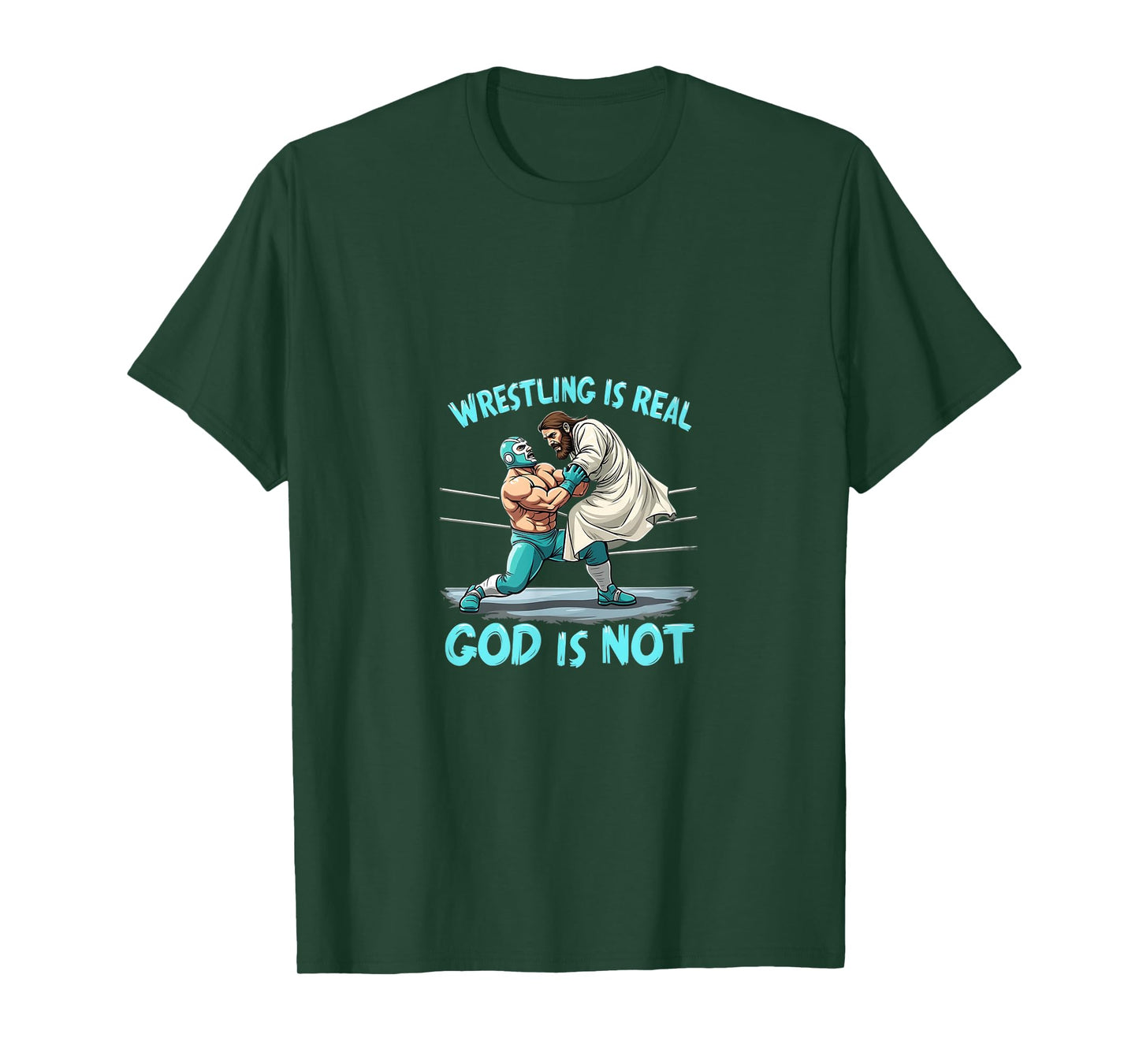 Atheist Wrestling Funny Jesus Humor T-Shirt