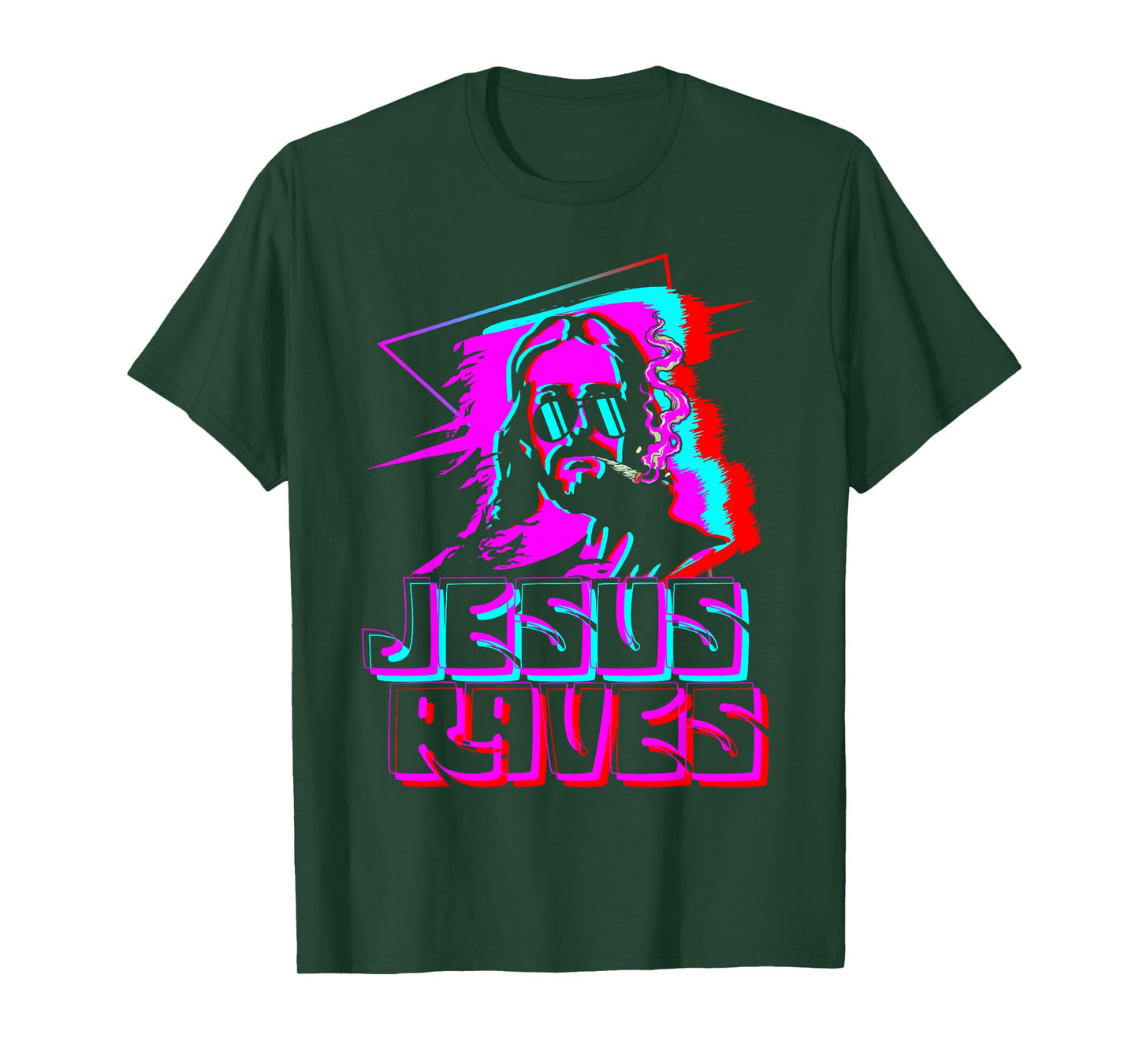Jesus Raves House Music Techno Music Rave Party T-Shirt