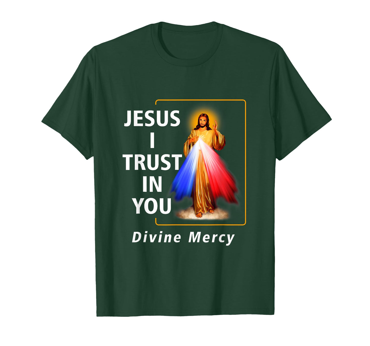 Jesus I Trust In You Divine Mercy Catholic Graphic Christian T-Shirt