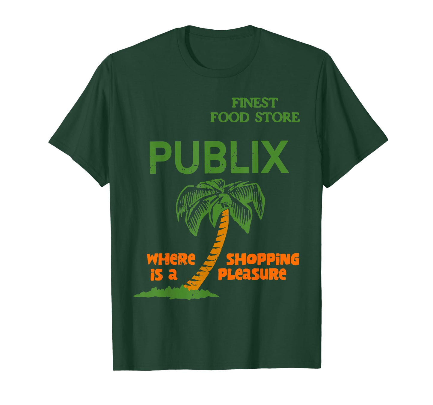 Vintage Publix Where is A Shopping Quote Palm Tree Funny T-Shirt