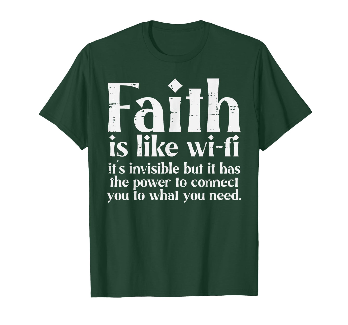 Faith Is Like Wifi God Jesus Religious Christian Men Women T-Shirt