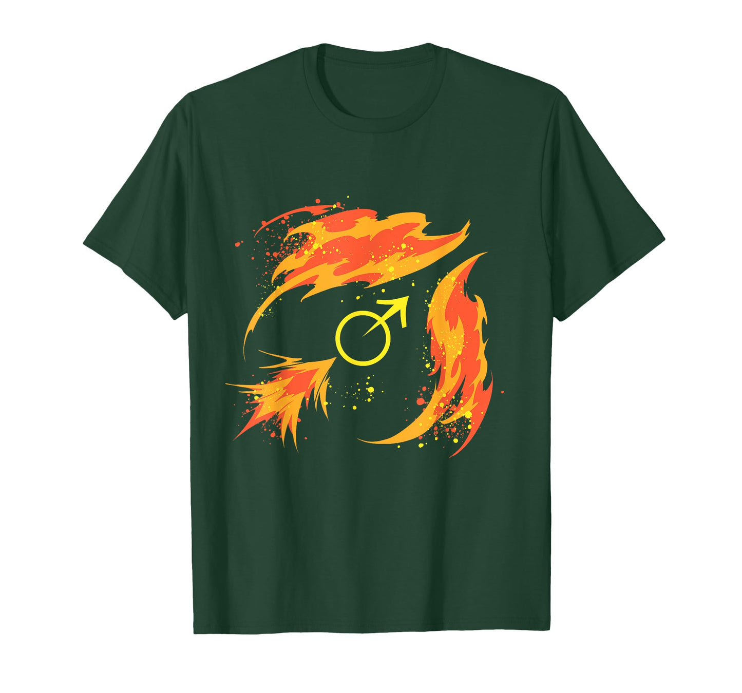 Sailor Fire Bow Mars Symbol Japanese Magical Anime Style T-Shirt