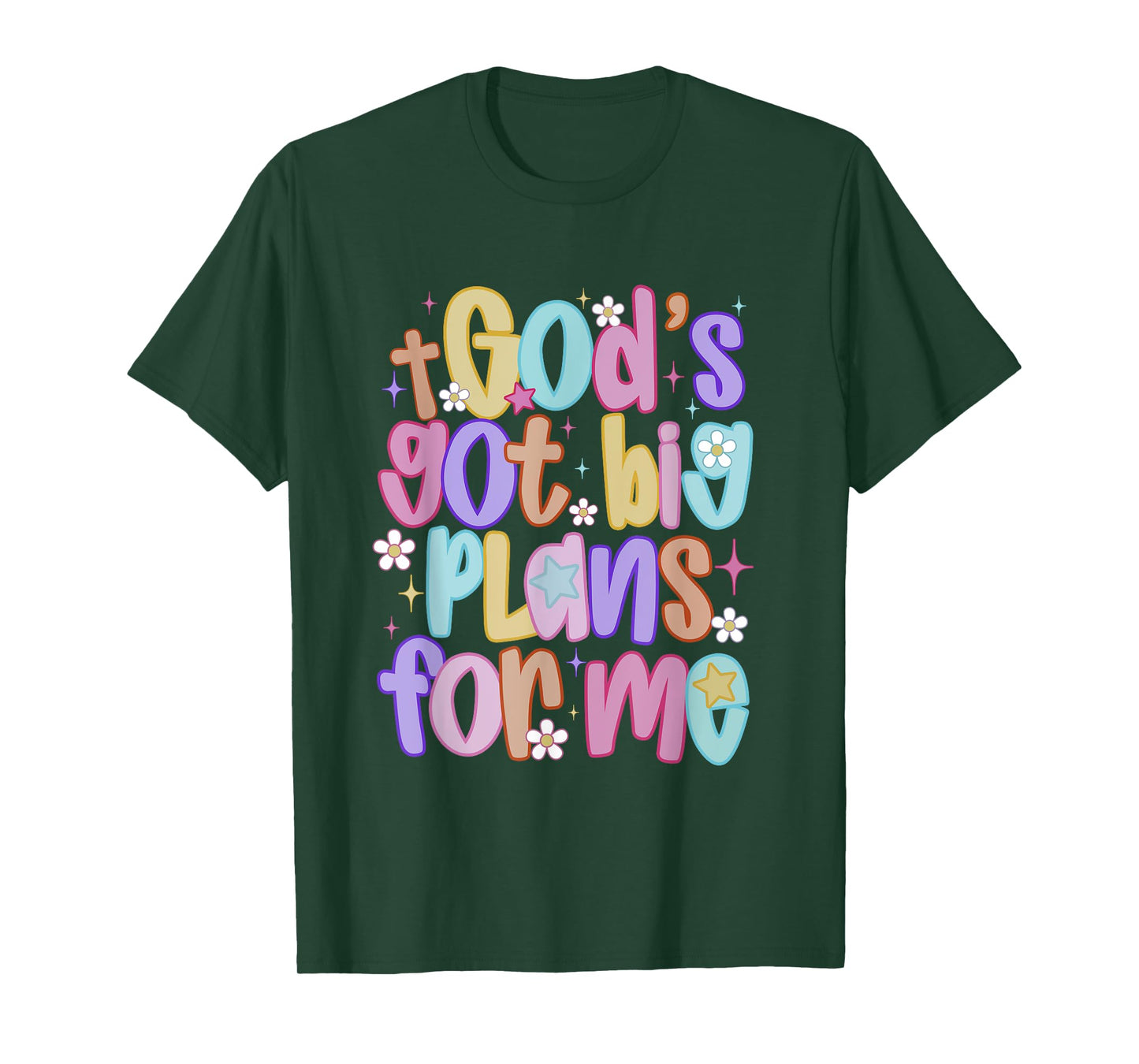 God's Got Big Plans For Me Religious Christian Prayer Kids T-Shirt