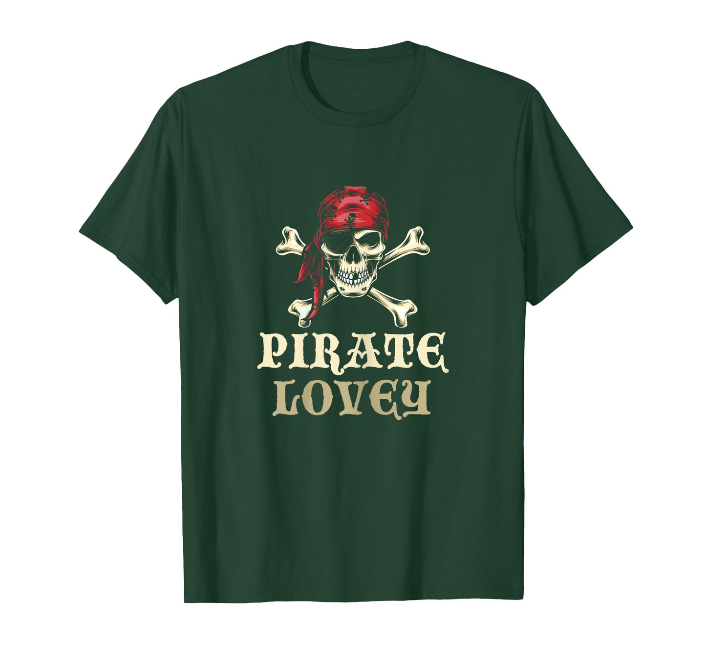Pirate Lovey Skull Matching Grandma Halloween Costume T-Shirt