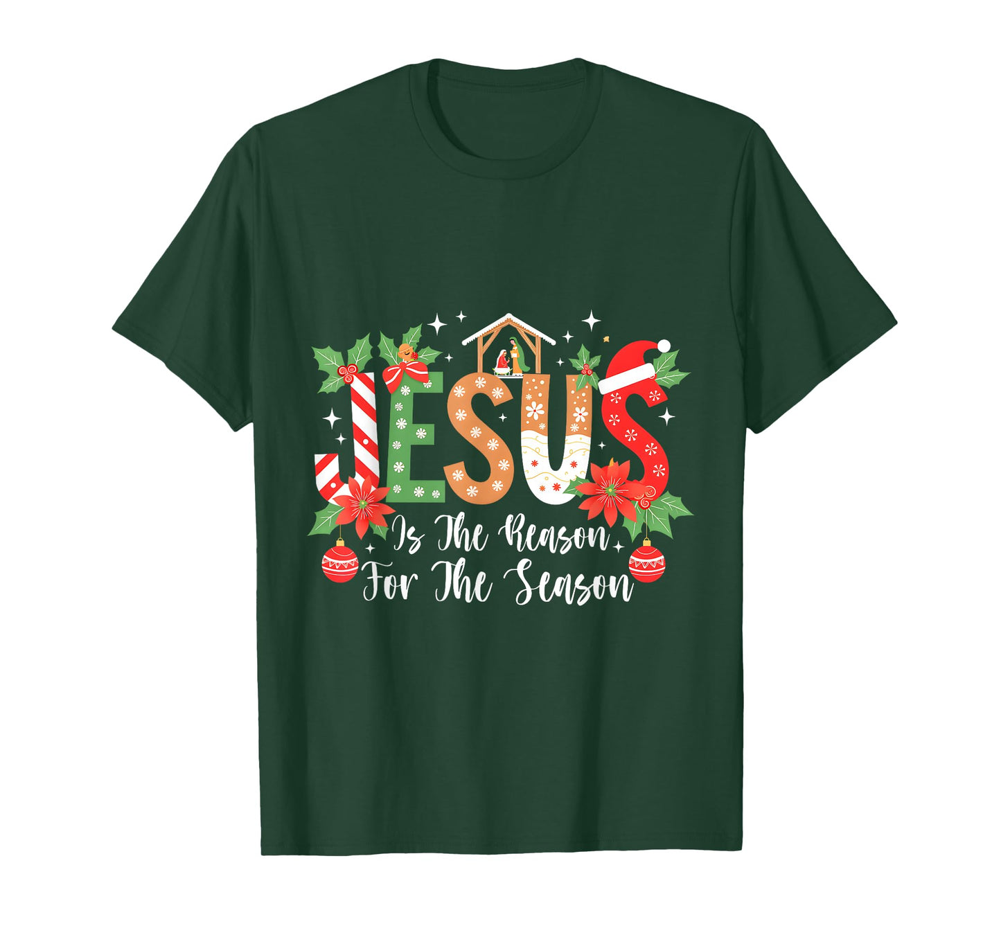Christmas Jesus Is The Reason For The Season Nativity T-Shirt