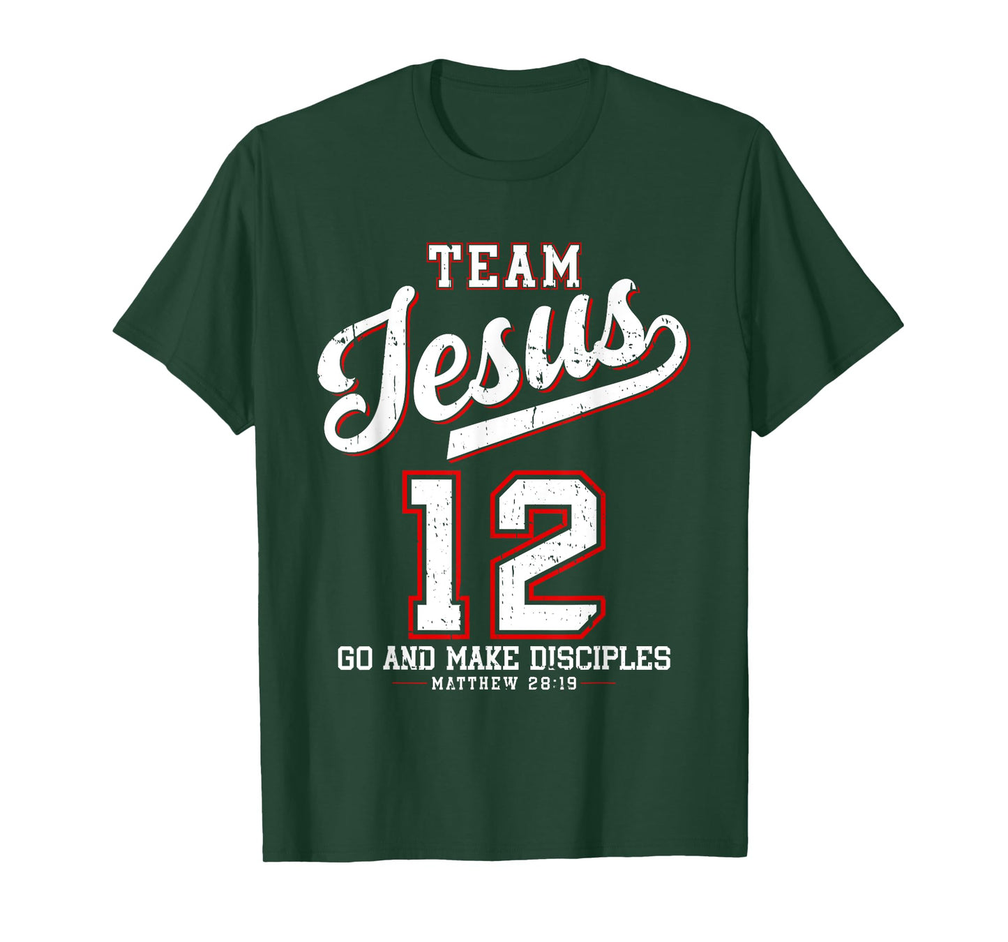 Jesus Baseball Team Jesus Christian Matthew 28:19 Verse T-Shirt