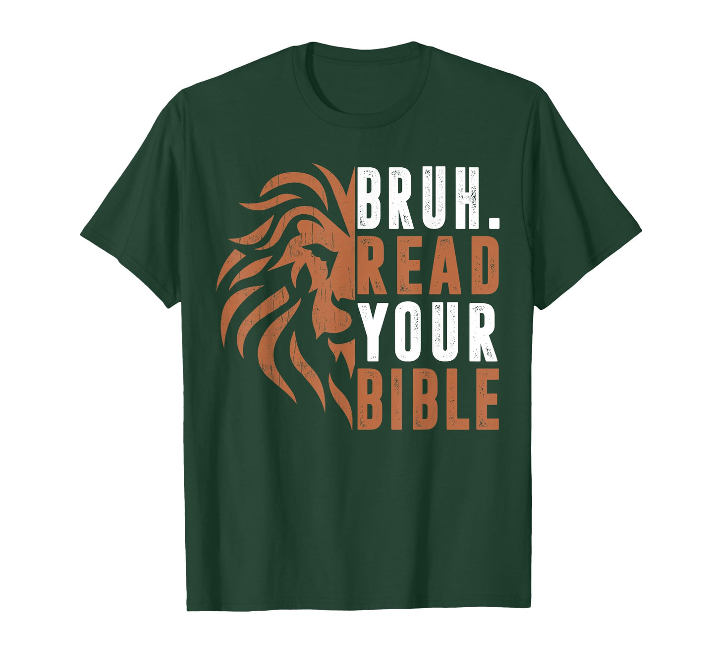 Men Bruh Read Your Bible Dad Boy Funny Christian Religious T-Shirt