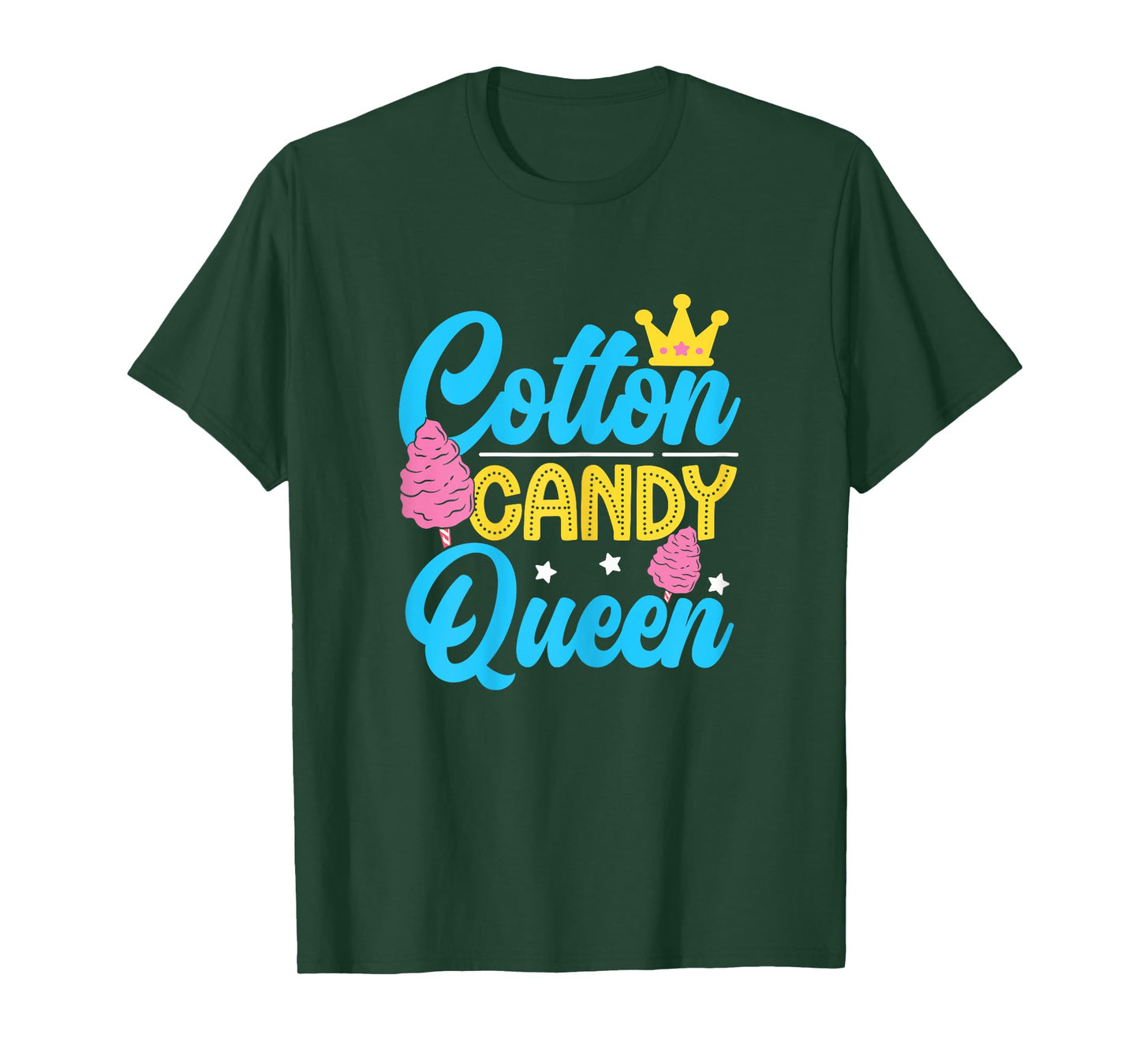 Funny Cotton Candy Queen Quote Women Girls Flavored Candies T-Shirt