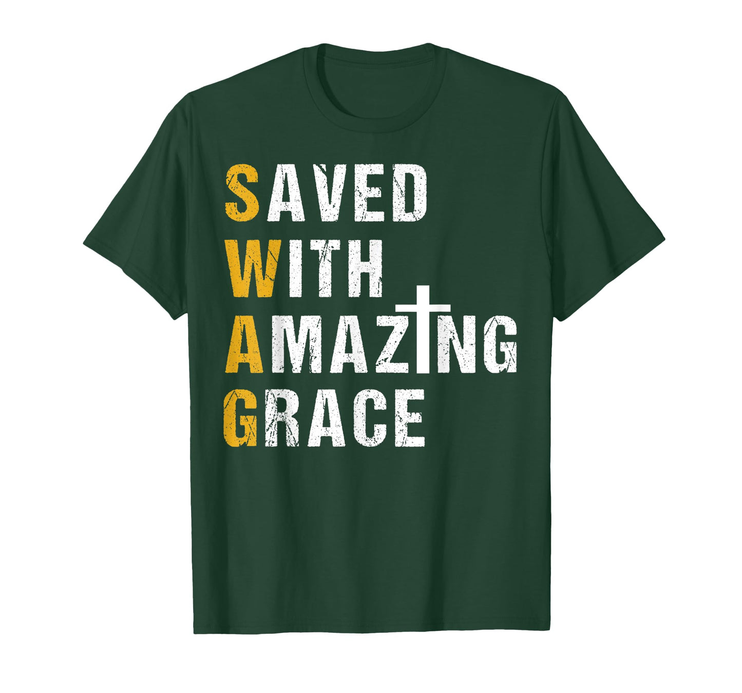 Saved With Amazing Grace T Shirt Christian Gift Swag T Shirt