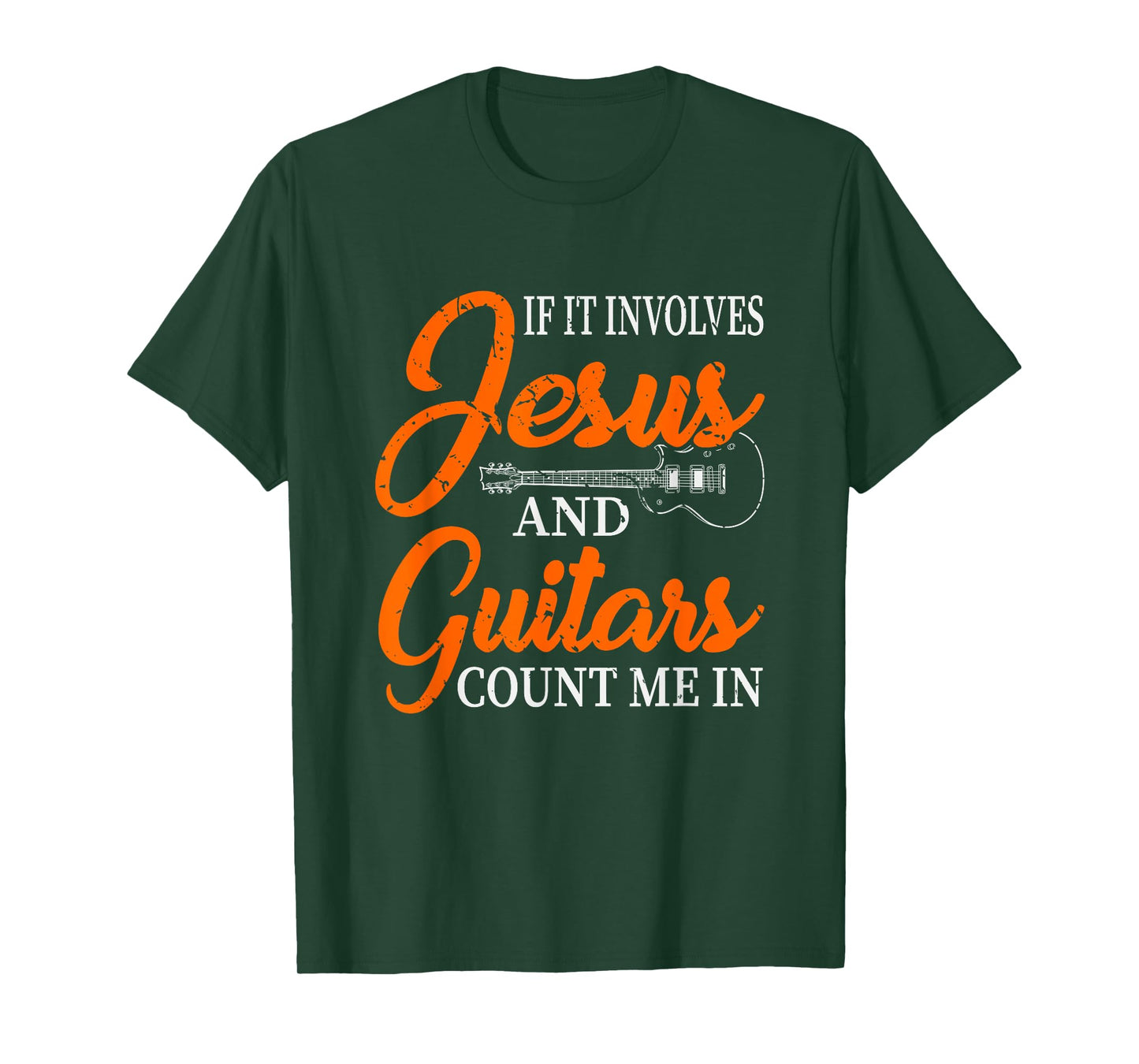 Funny Guitarist Christian Religious Guitar Player Gift Jesus T-Shirt