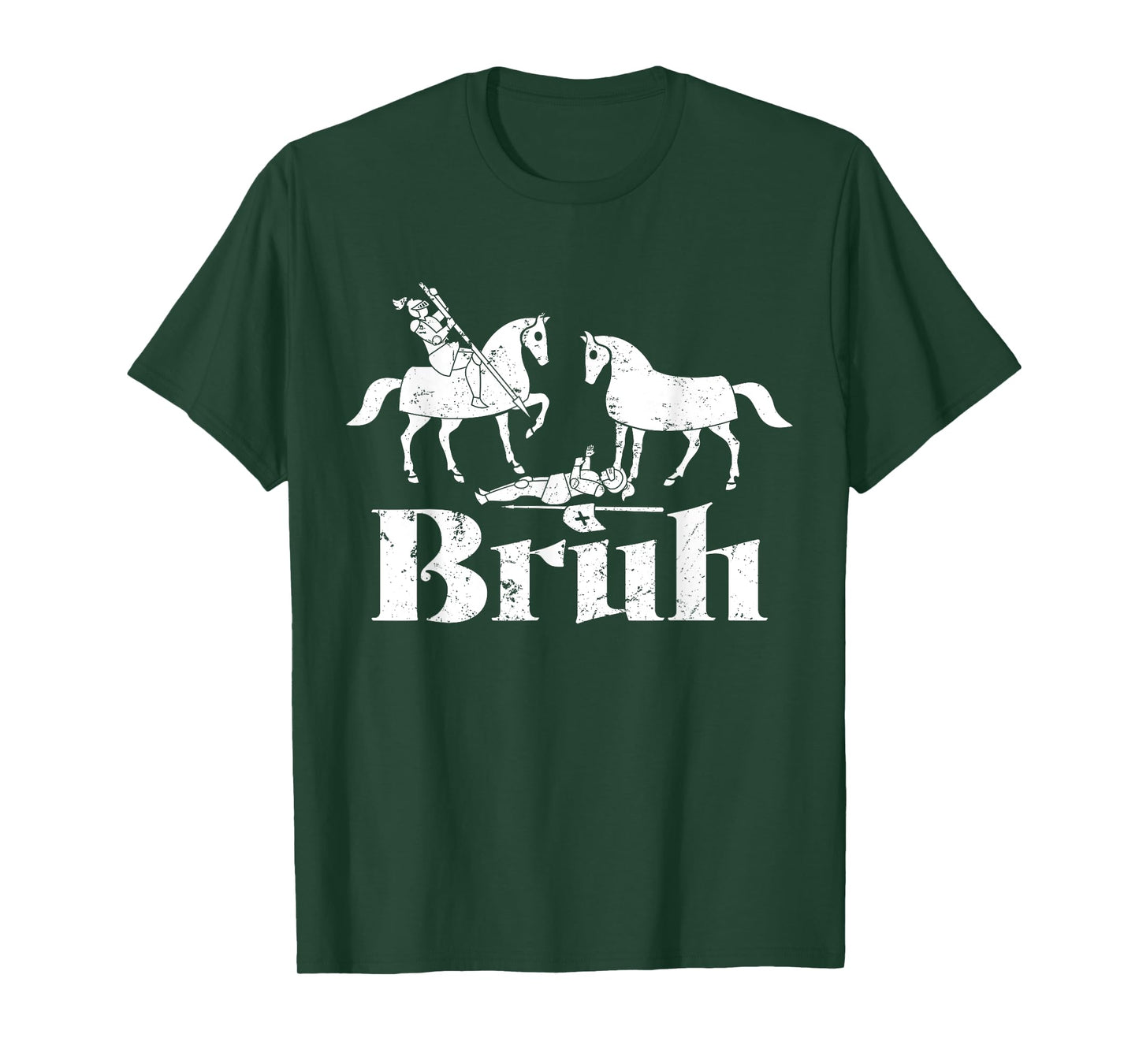 Bruh Funny Joust Knight Medieval Jousting Ren Faire T-Shirt