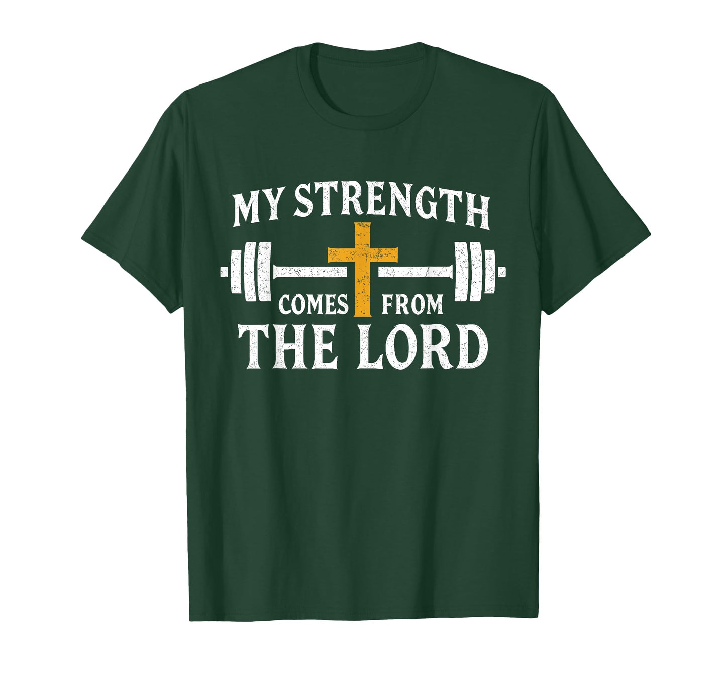 My Strength Christian Men Bible Verse Gym Workout Faith T-Shirt
