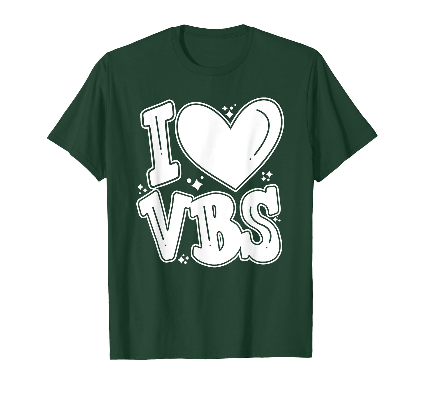 I Love VBS 2024 Vacation Bible School Christian Summer Camp T-Shirt for Men Women Kids