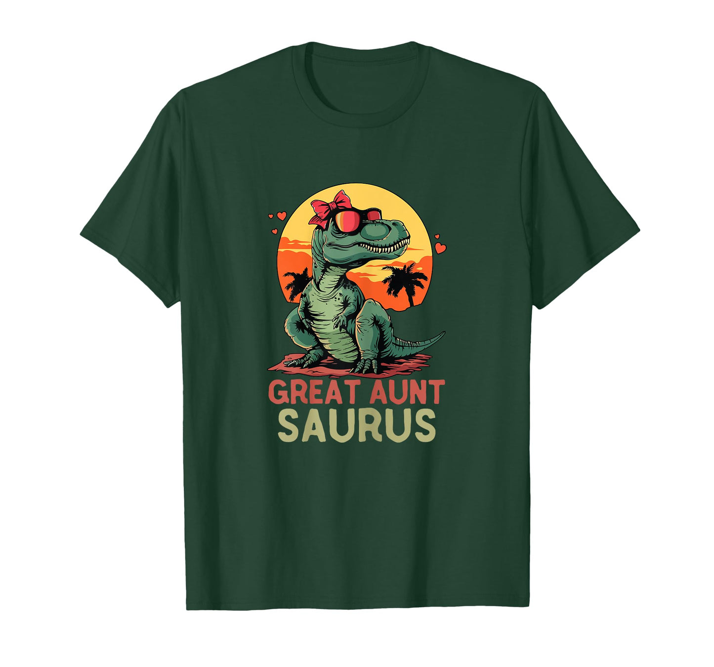 GreatAuntSaurus Dino Dinosaur Great-Aunt-Saurus T-Rex Trex T-Shirt