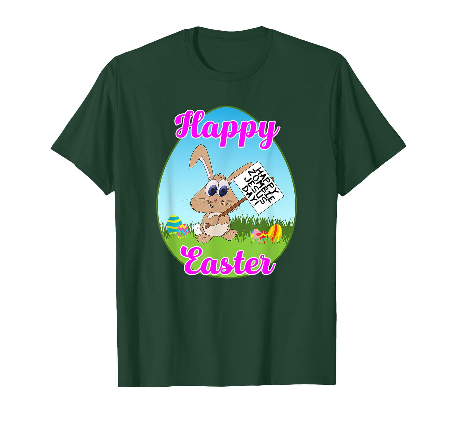 Happy Easter Happy Zombie Jesus Day Bunny Protestor T-Shirt