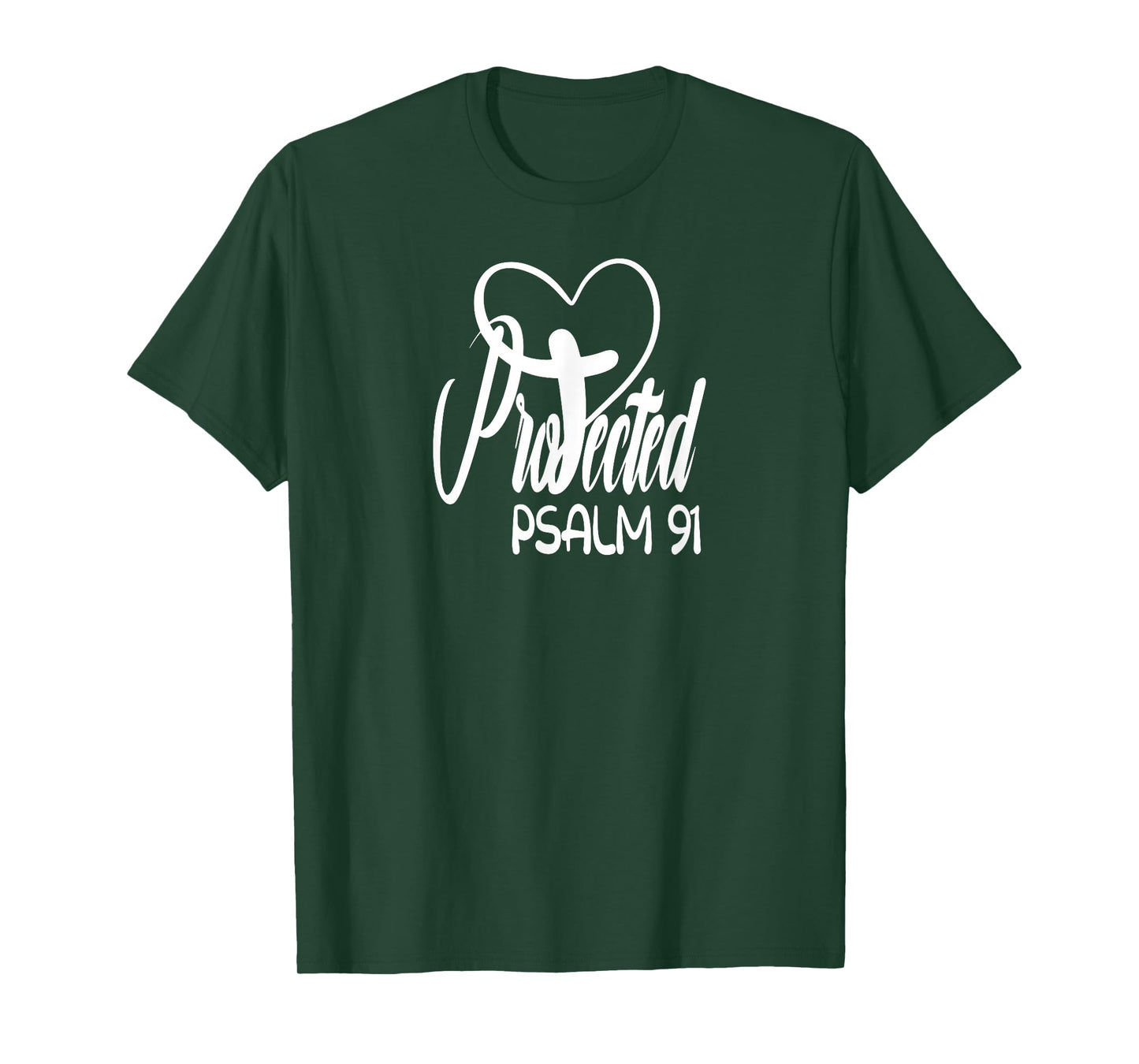 Christian belief Protected Religious Jesus loves Psalms 91 T-Shirt