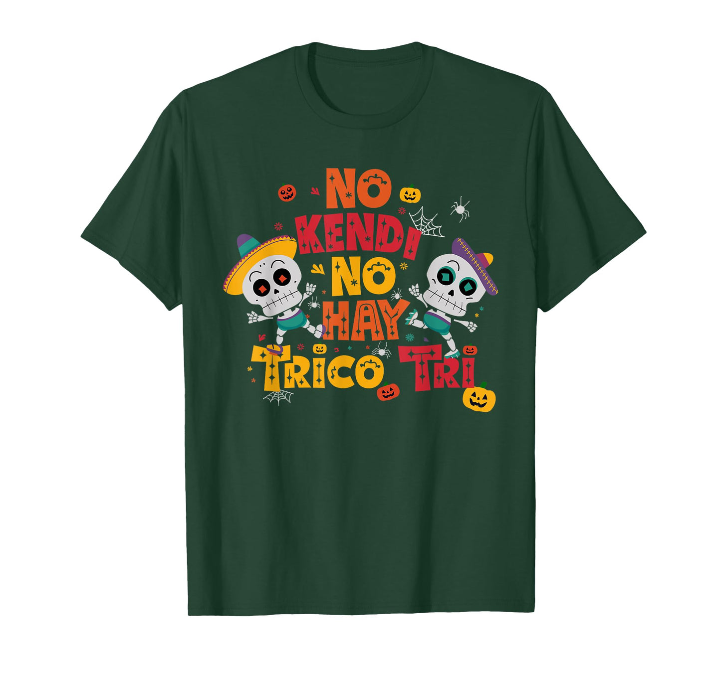 Skeleton Hispanic Trico Tri Mexican Halloween Tricotri T-Shirt