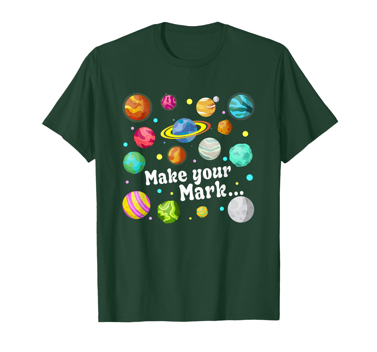 Colorful Make Your Mark Happy Dot Day Teacher Kids T-Shirt