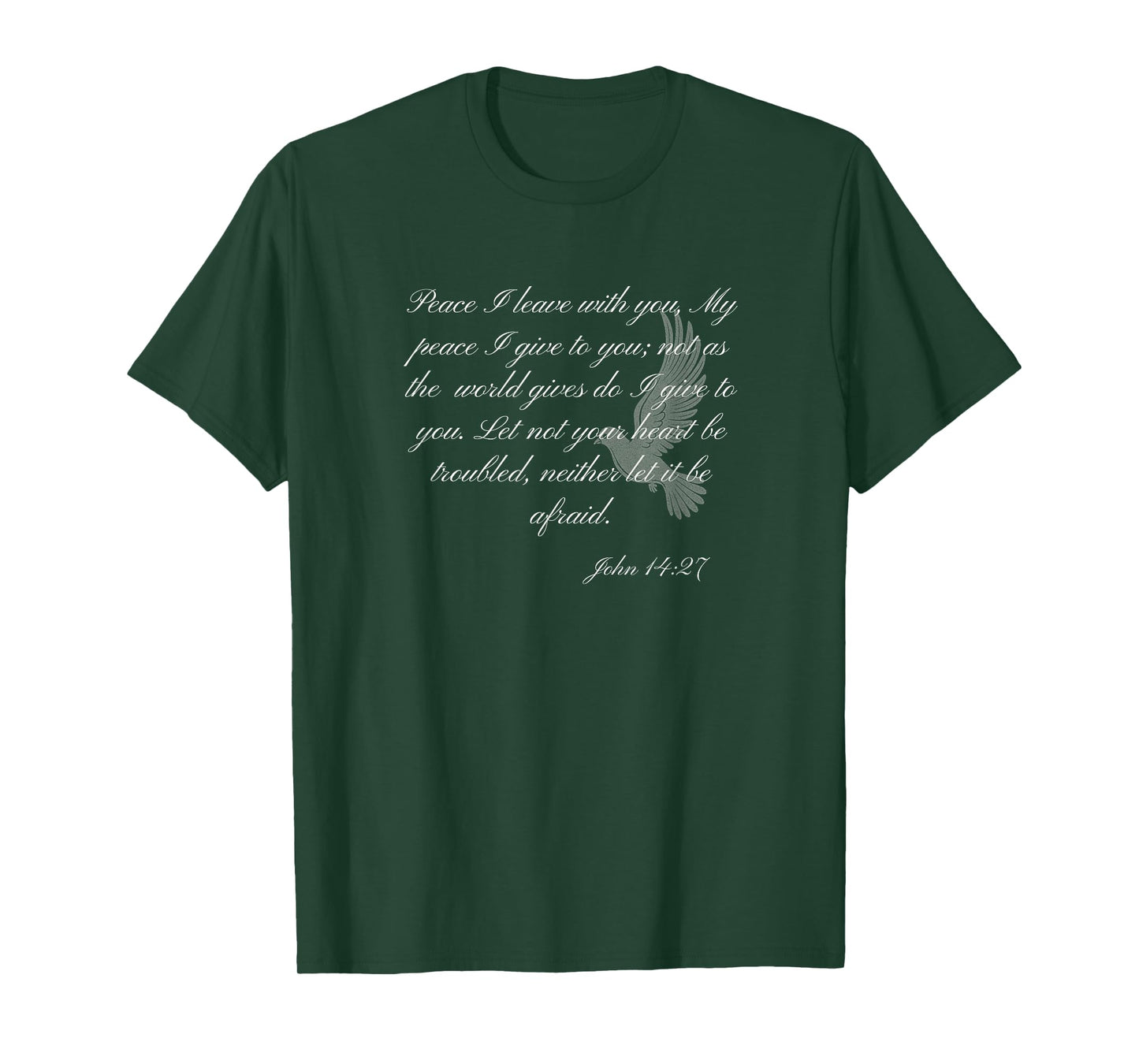 John 14:27 Christian Themed Bible Verse Design T-Shirt