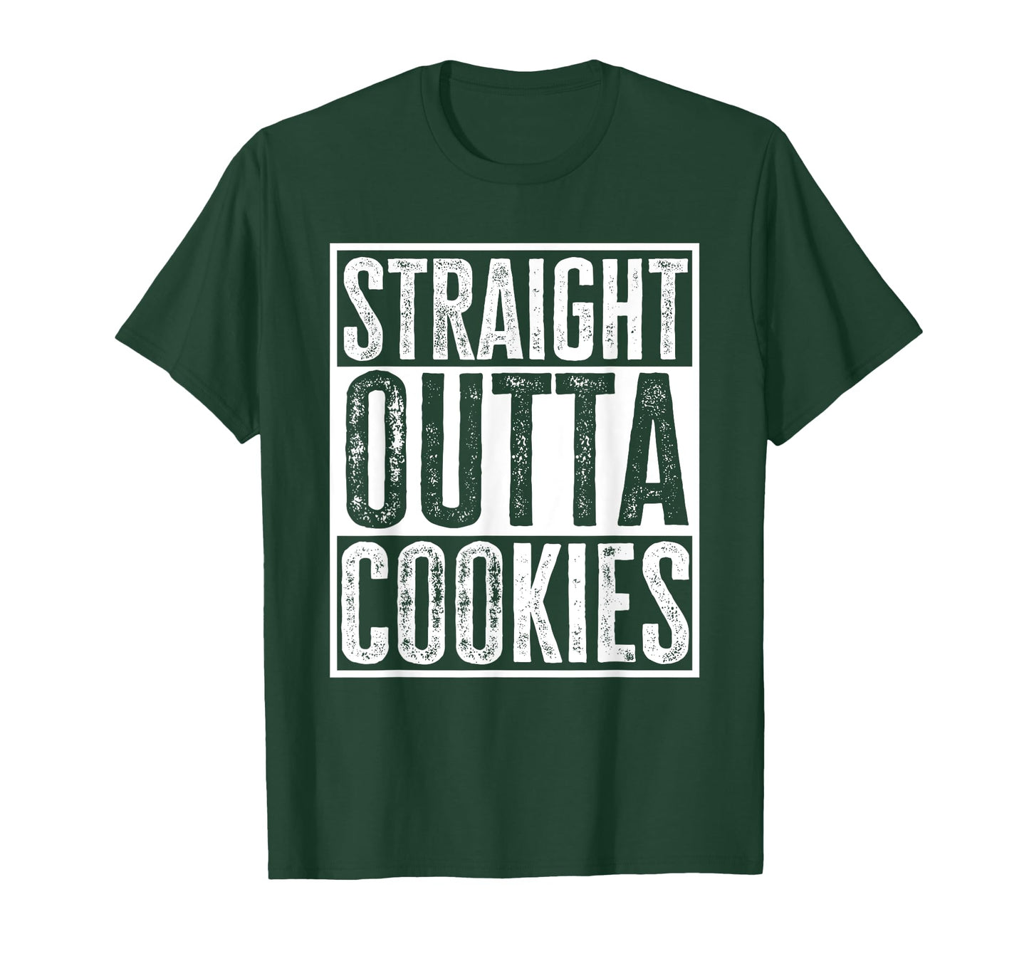 Straight Outta Cookies Funny Sarcasm Quote Vintage T-Shirt